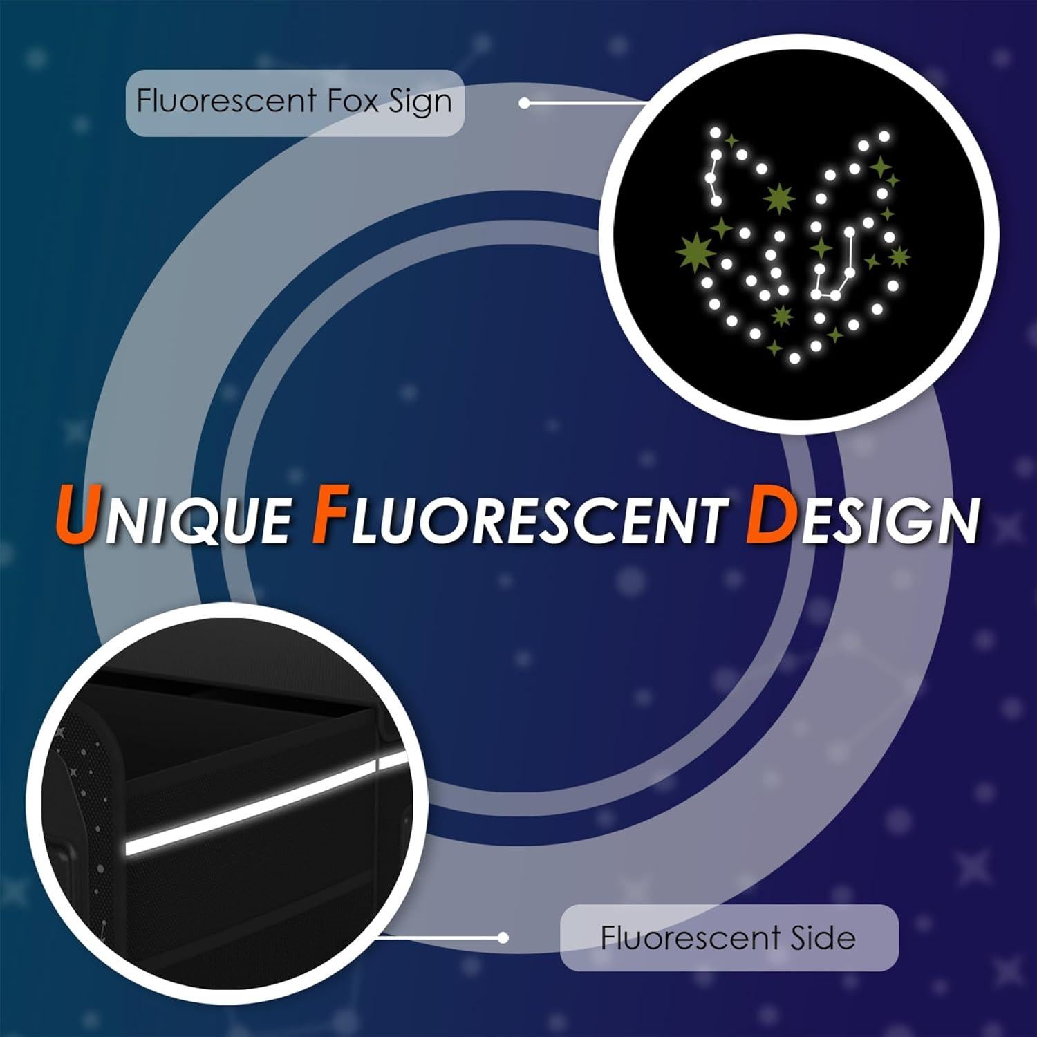 Organizador de Maletero SugarFox 63L Impermeable Plegable Negro