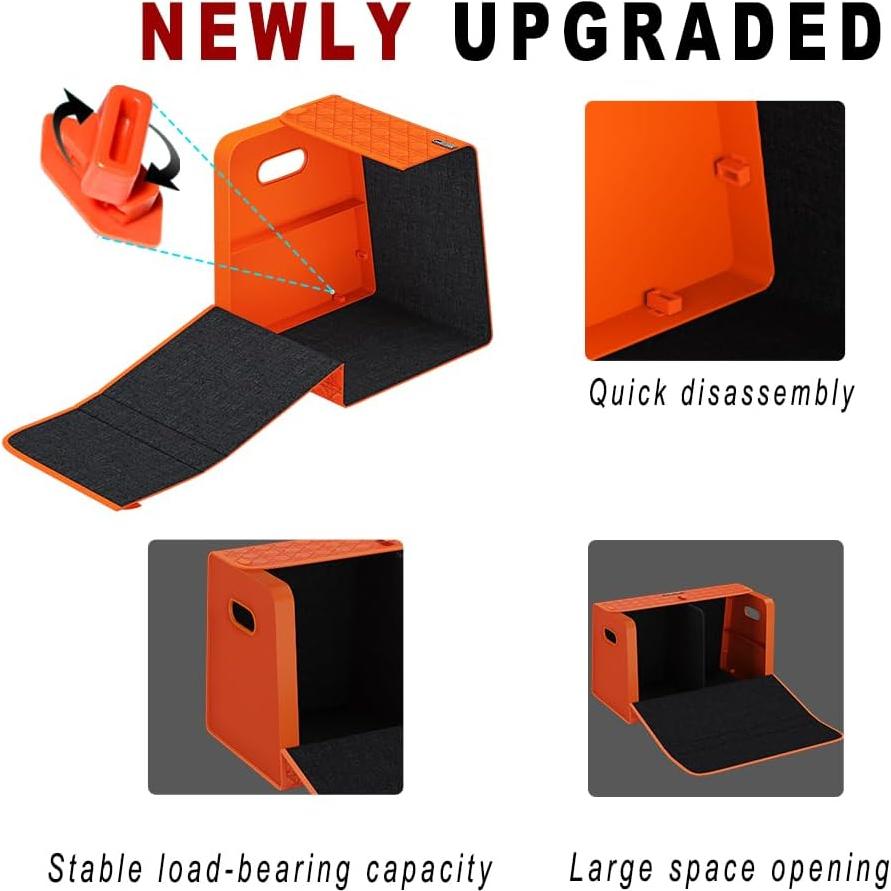 Organizador de Maletero GMQ Plegable para SUV y Camiones - Negro