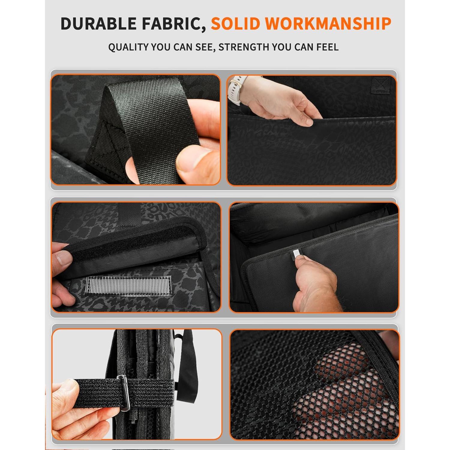 Organizador de Maletero SIBOFUEGO 70L Plegable Leopardo Negro