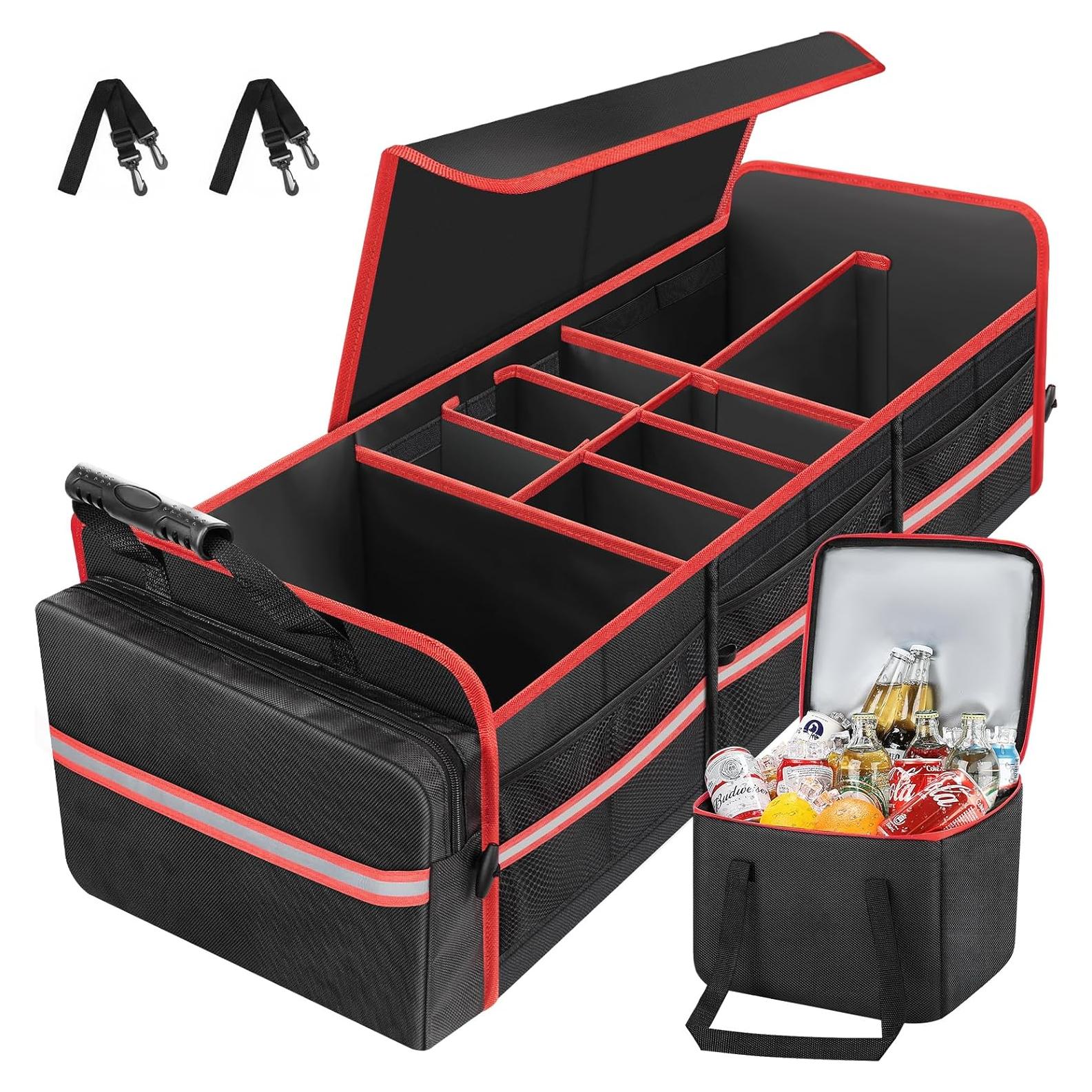 Organizador de Maletero Plegable SKYJDM 95L con Bolsa Térmica