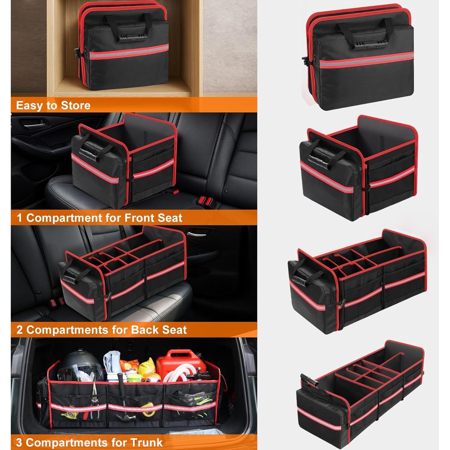 Organizador de Maletero Plegable SKYJDM 95L con Bolsa Térmica