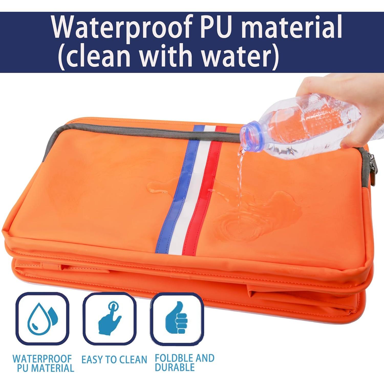 Organizador de Maletero Homeve Impermeable 3 Compartimentos Naranja