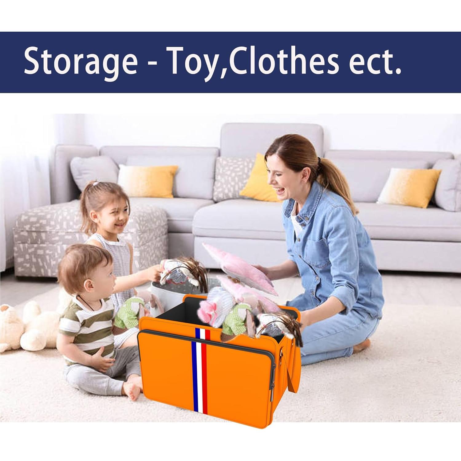 Organizador de Maletero Homeve Impermeable 3 Compartimentos Naranja