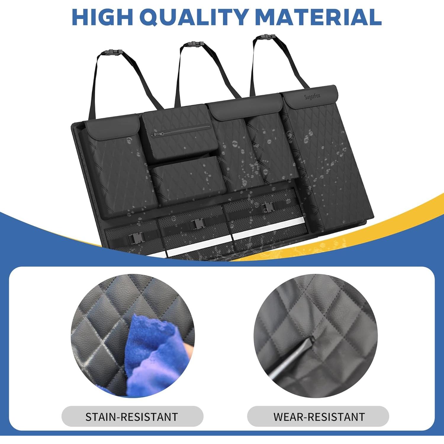 Organizador Colgante para Asientos Traseros SugarFox Negro 96x46cm