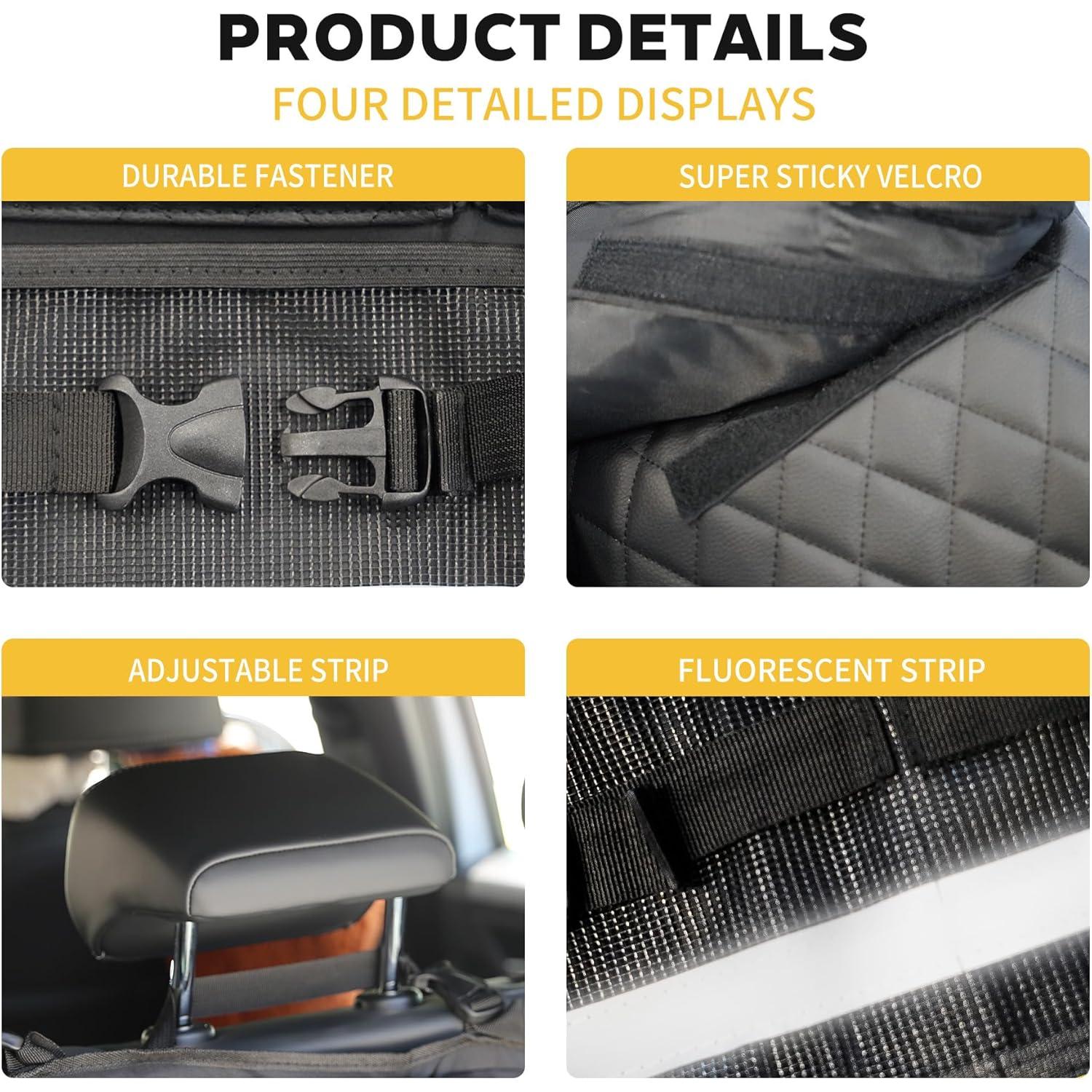 Organizador Colgante para Asientos Traseros SugarFox Negro 96x46cm