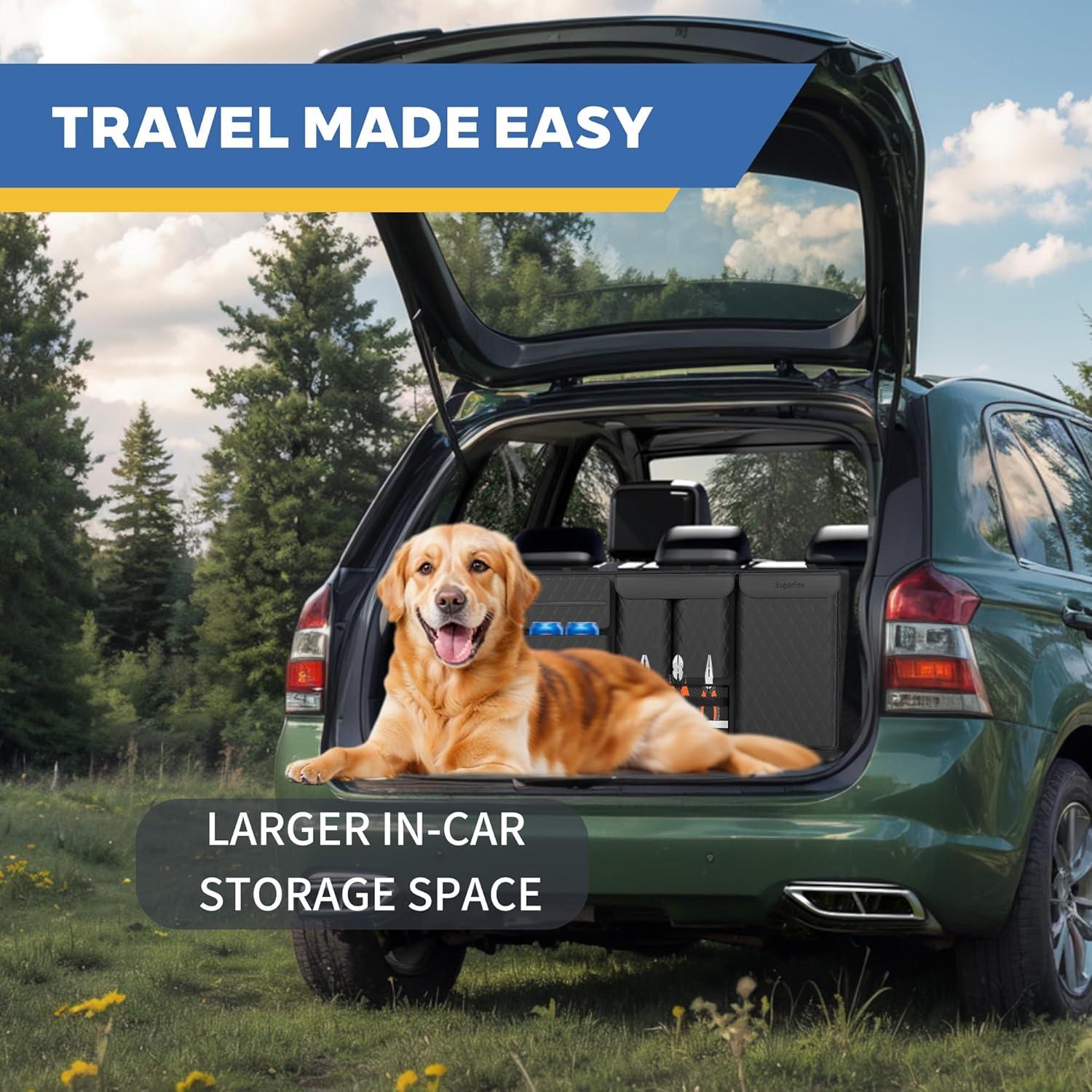 Organizador Colgante para Asientos Traseros SugarFox Negro 96x46cm