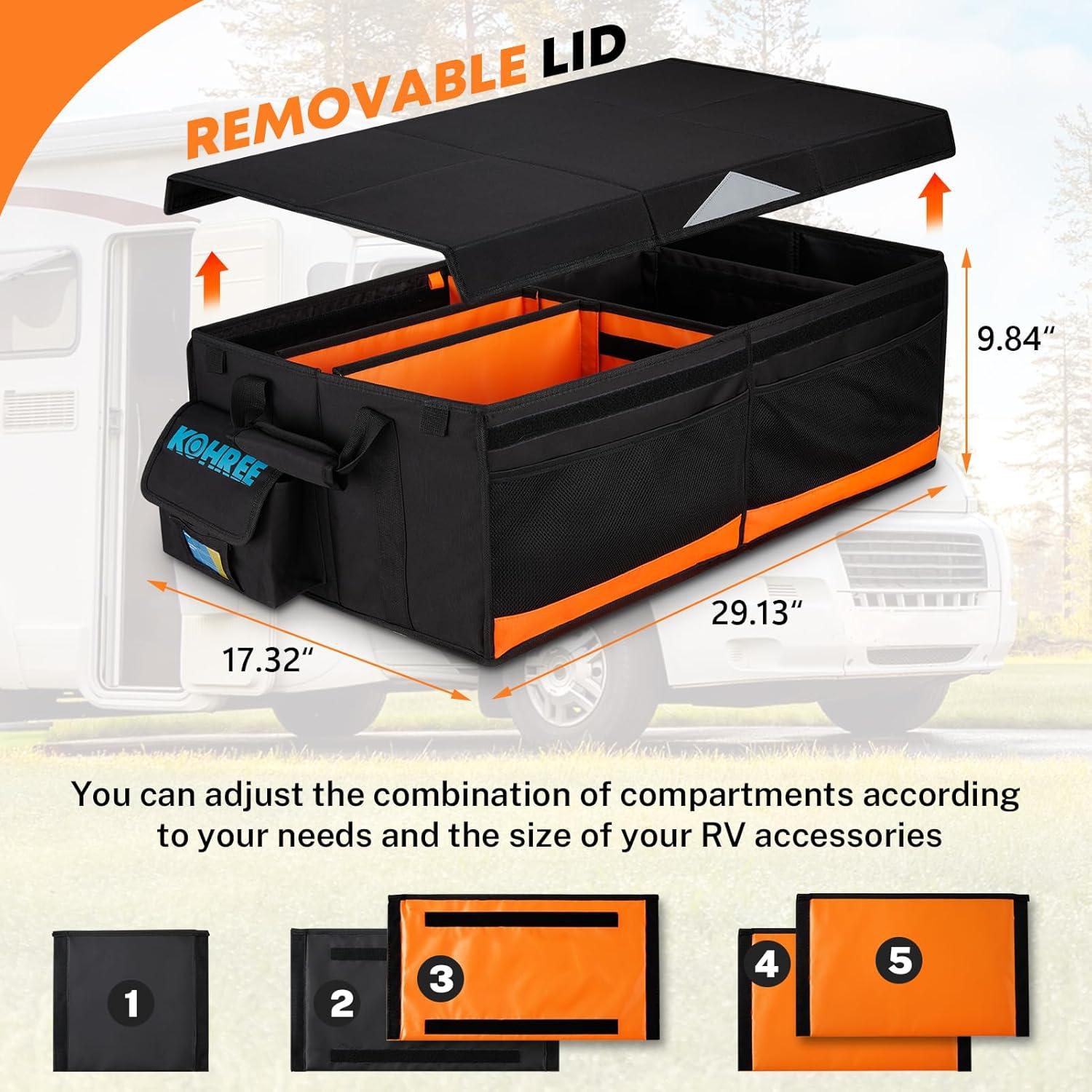 Organizador de Almacenamiento Kohree 81L para RV - Impermeable y Plegable