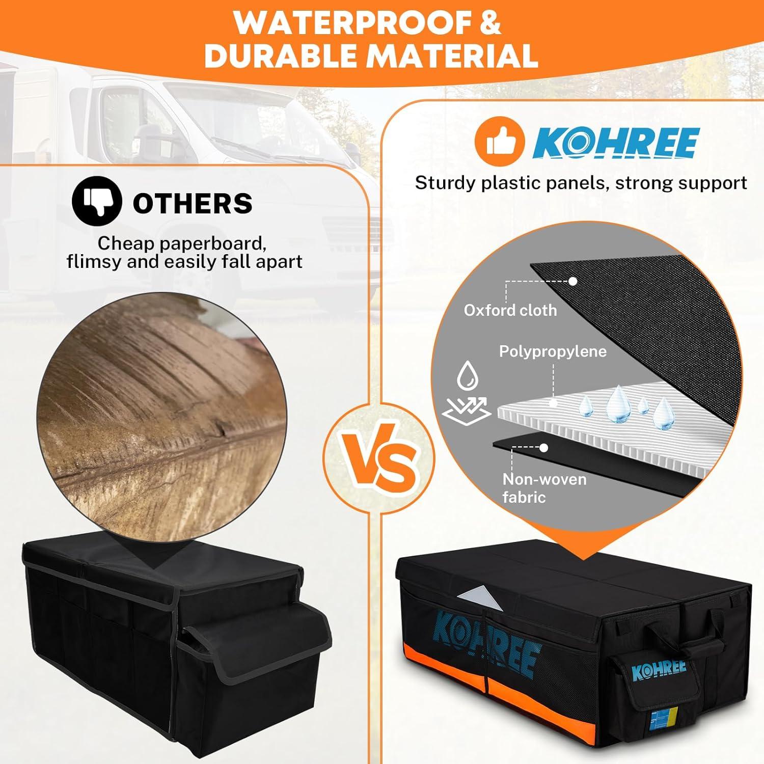 Organizador de Almacenamiento Kohree 81L para RV - Impermeable y Plegable