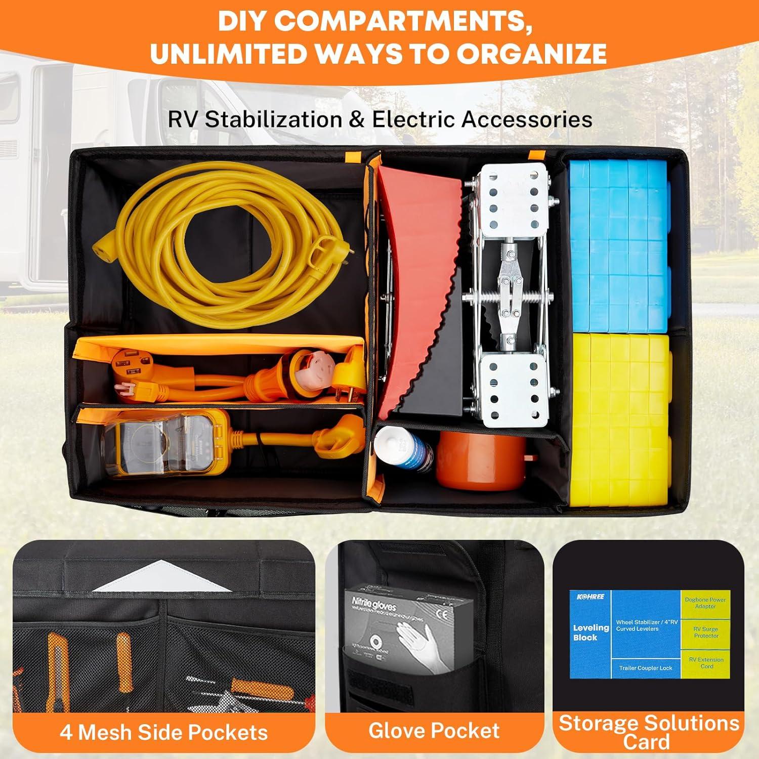Organizador de Almacenamiento Kohree 81L para RV - Impermeable y Plegable