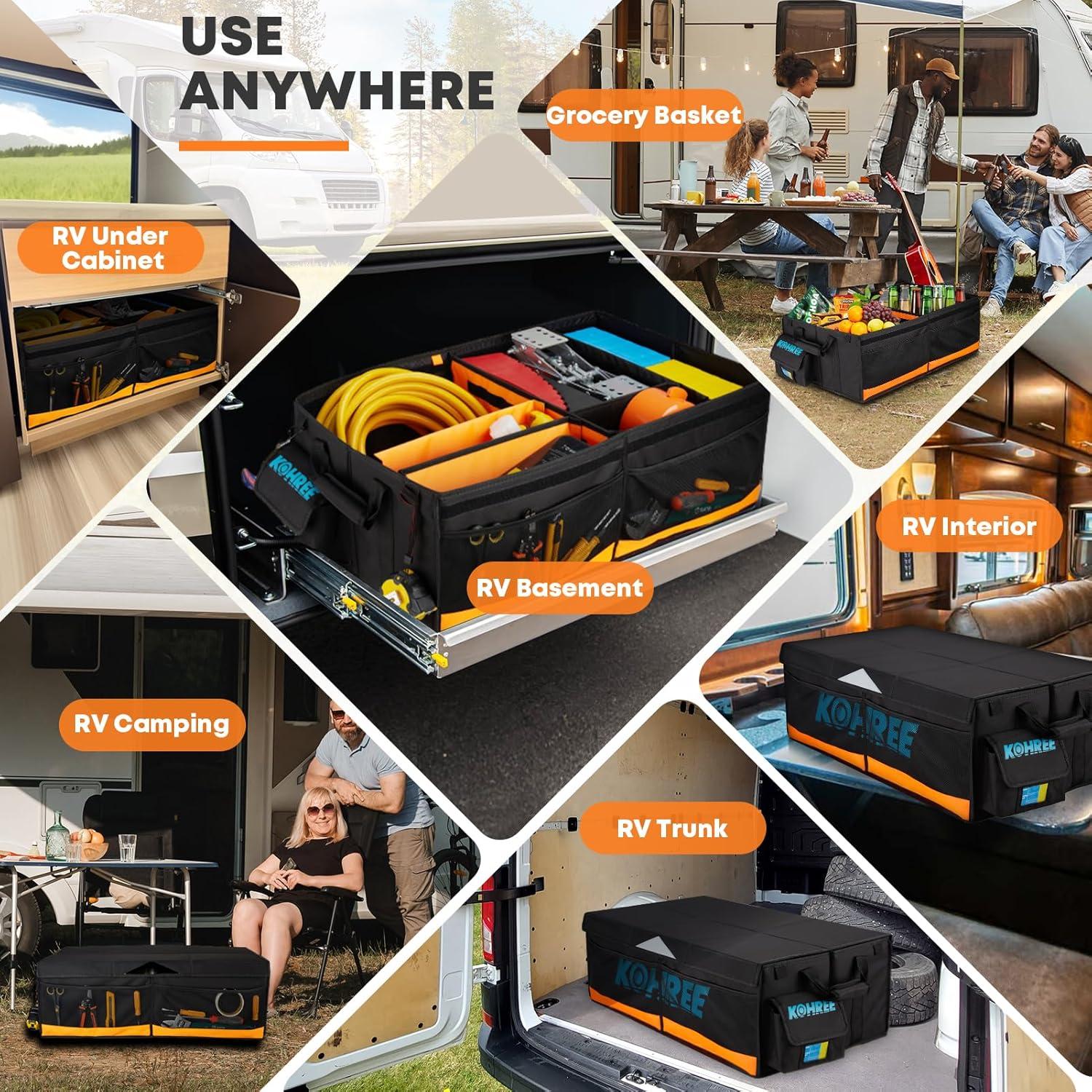 Organizador de Almacenamiento Kohree 81L para RV - Impermeable y Plegable