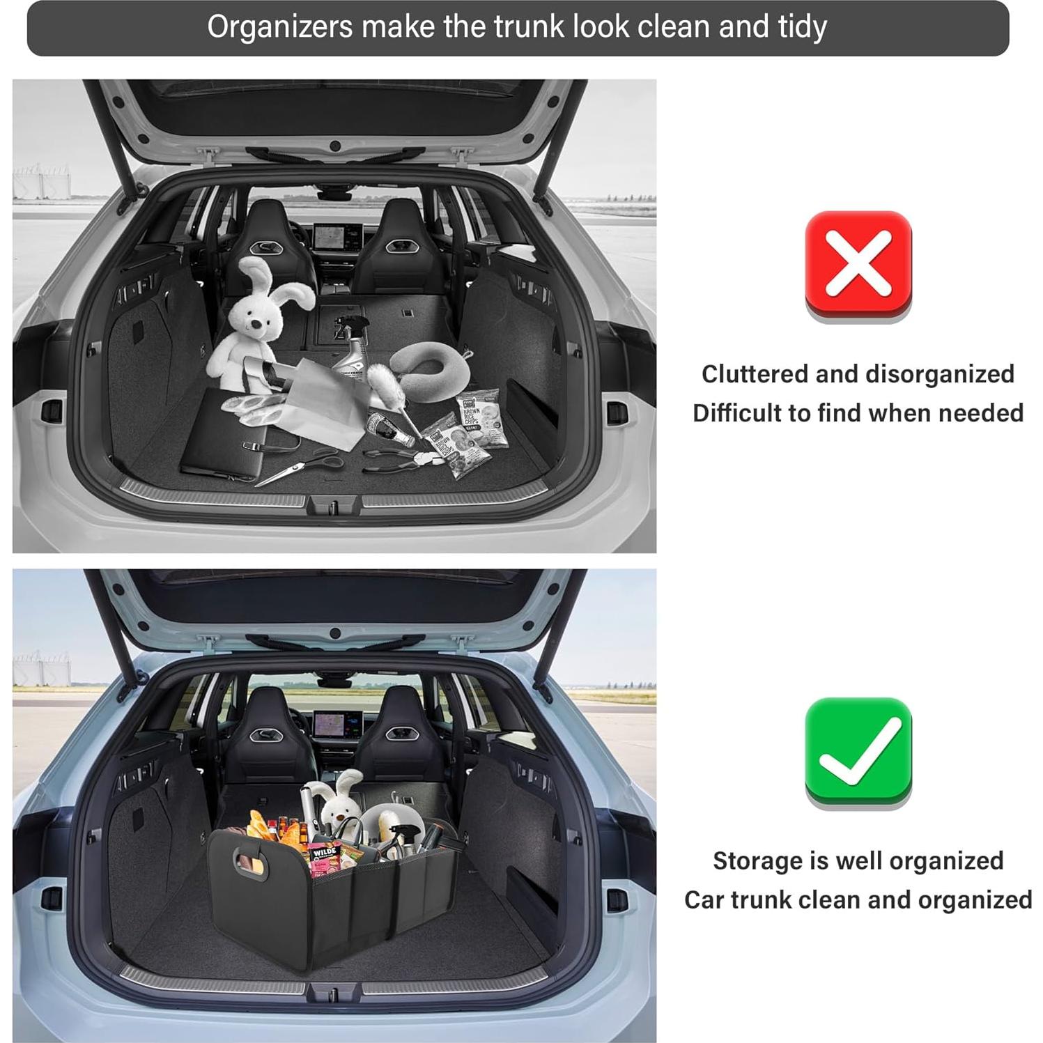 Organizador de Maletero Plegable Wedfish 35L Tela Oxford