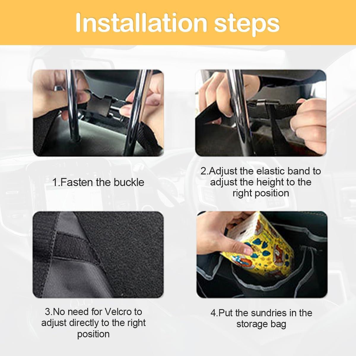 Organizador de Maletero de Coche Osilly con Tapa y 4 Bolsillos