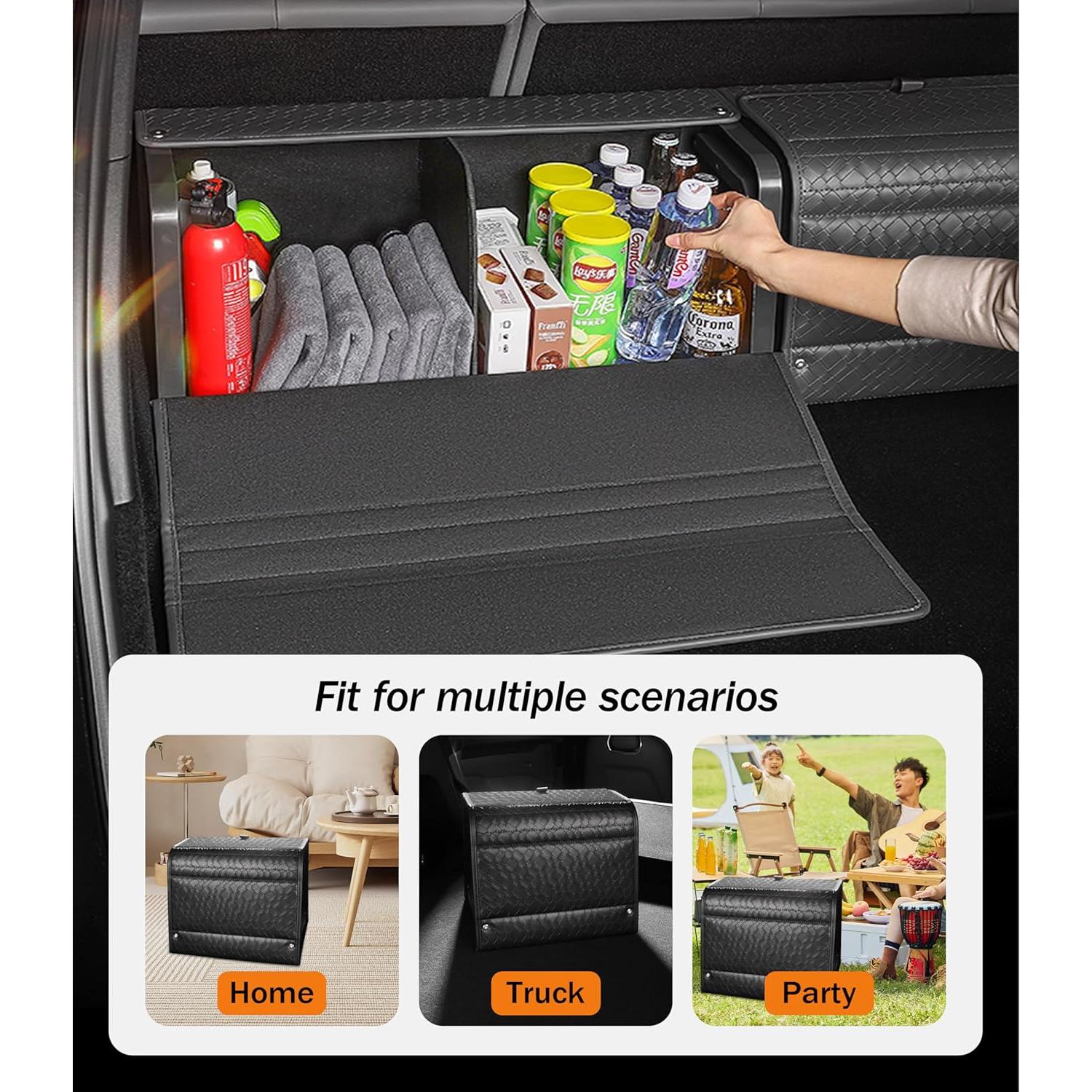 Organizador de Maletero POKSRI para SUV - Cuero Sintético 2K