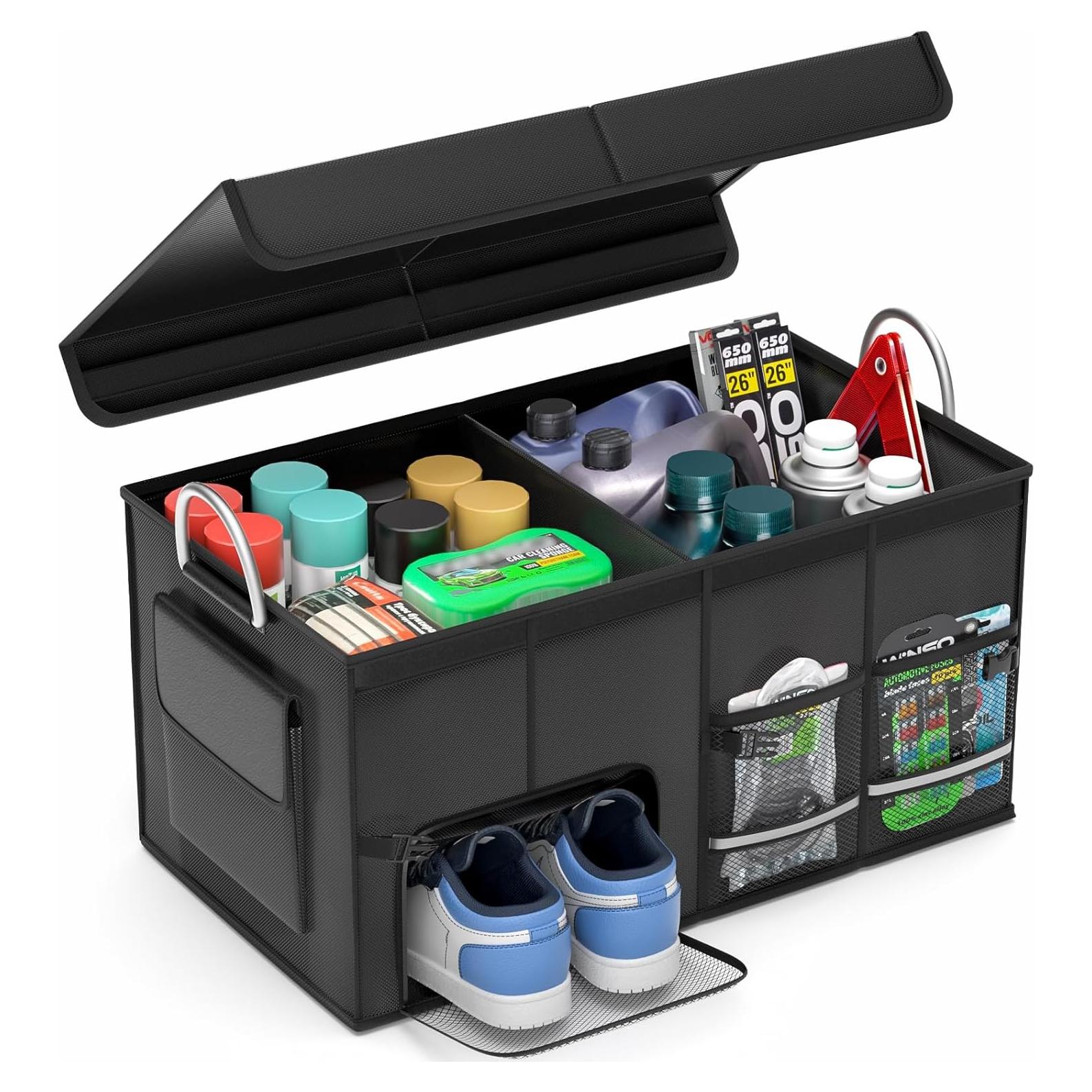 Organizador de Maletero CLESOO 56L Plegable para SUV Negro