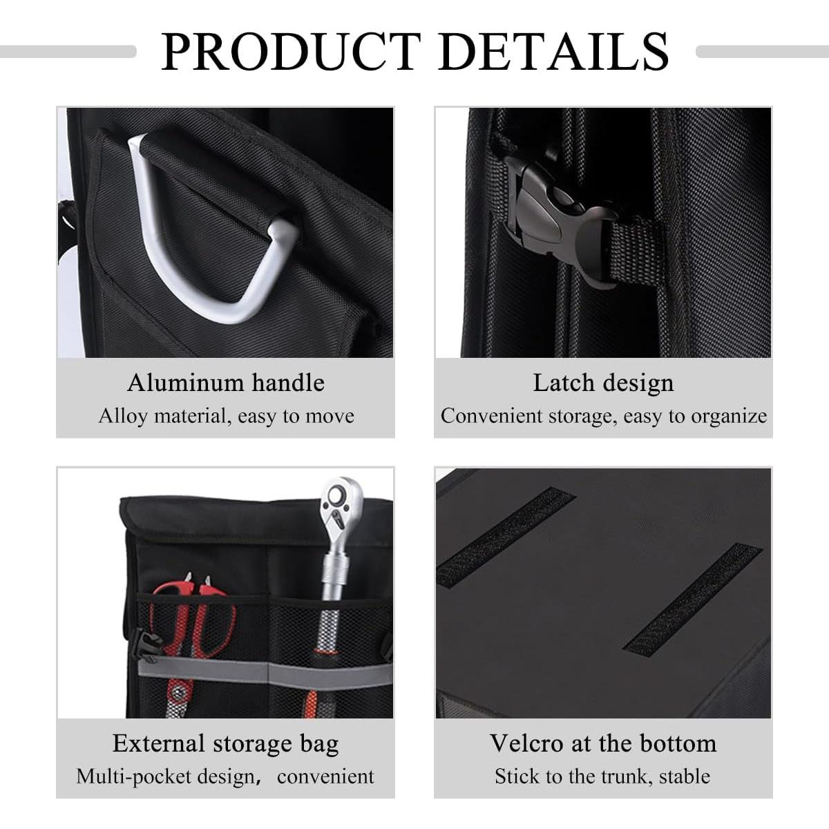 Organizador de Maletero SHMZK 28L Plegable Impermeable Negro