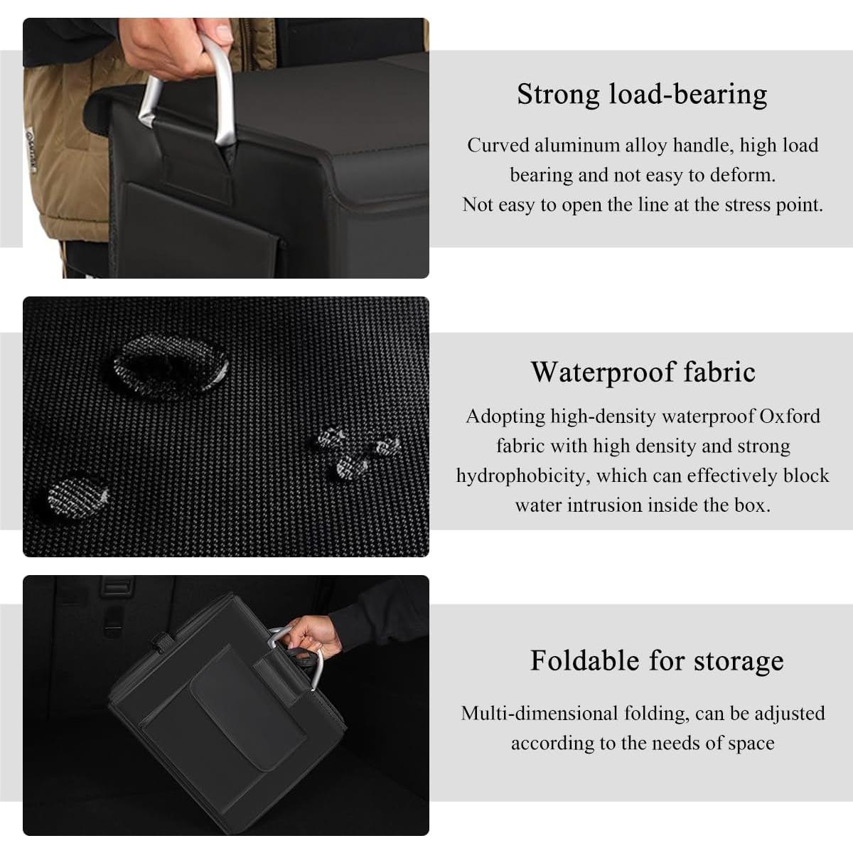 Organizador de Maletero SHMZK 28L Plegable Impermeable Negro