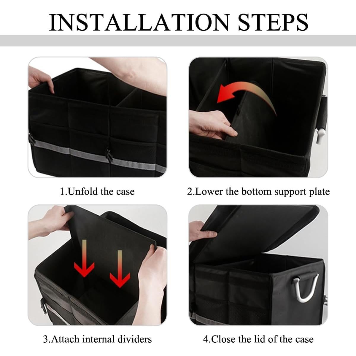 Organizador de Maletero SHMZK 28L Plegable Impermeable Negro