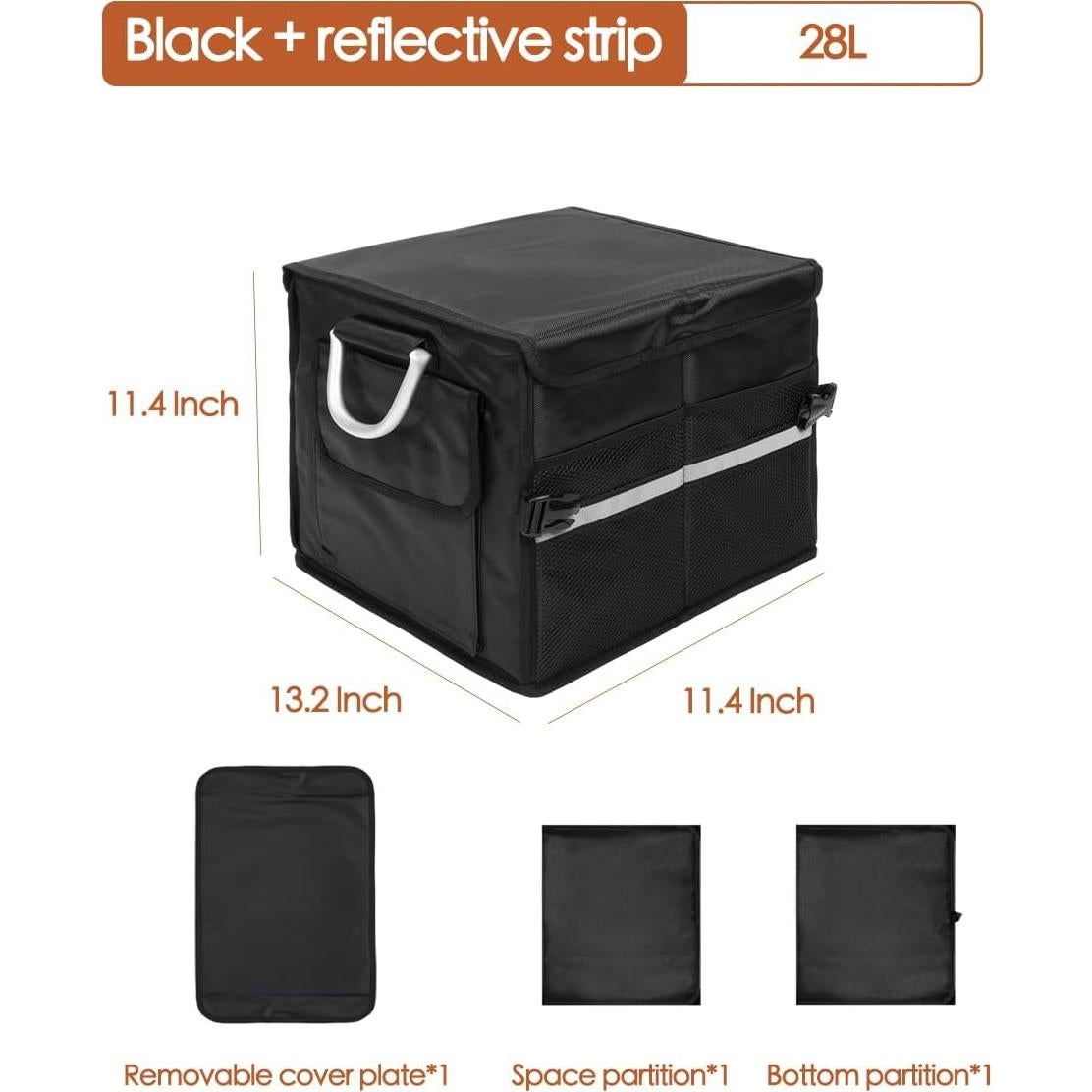 Organizador de Maletero Plegable Tongketec 28L Impermeable Negro