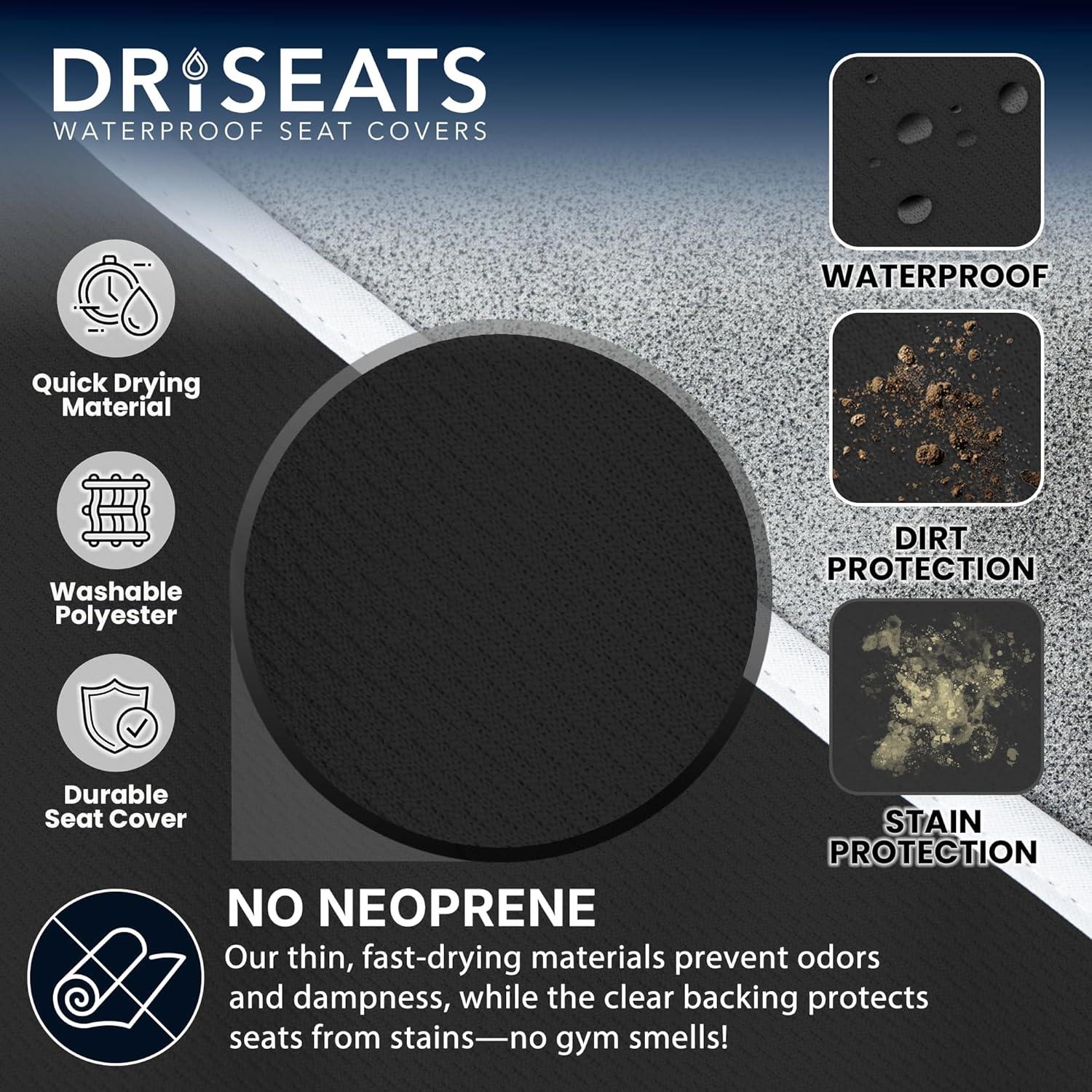 Funda de Asiento Impermeable Dri Seats - Grande Negra