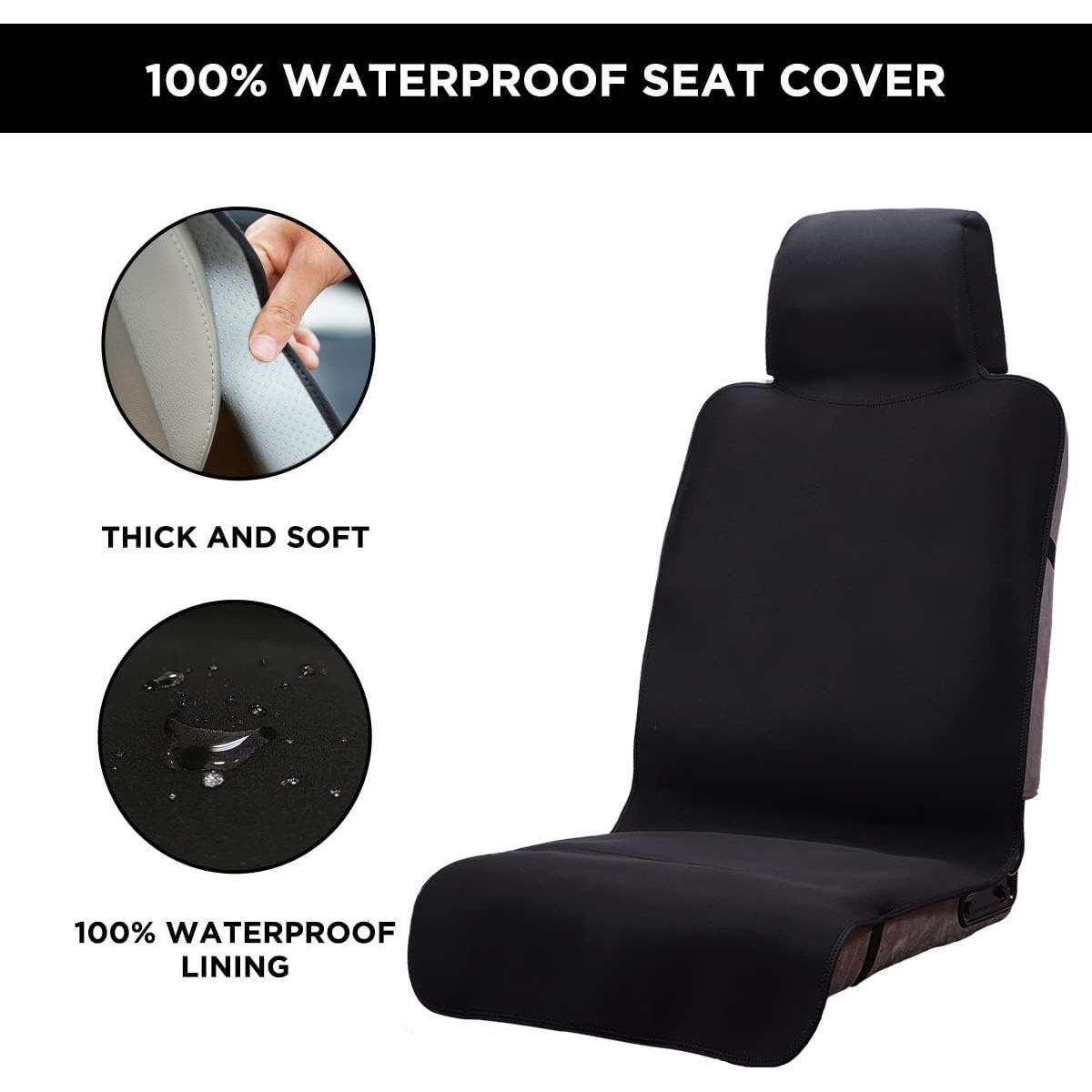 Funda de Asiento Impermeable Dreamania DRSP-002 Negra 2 Pcs