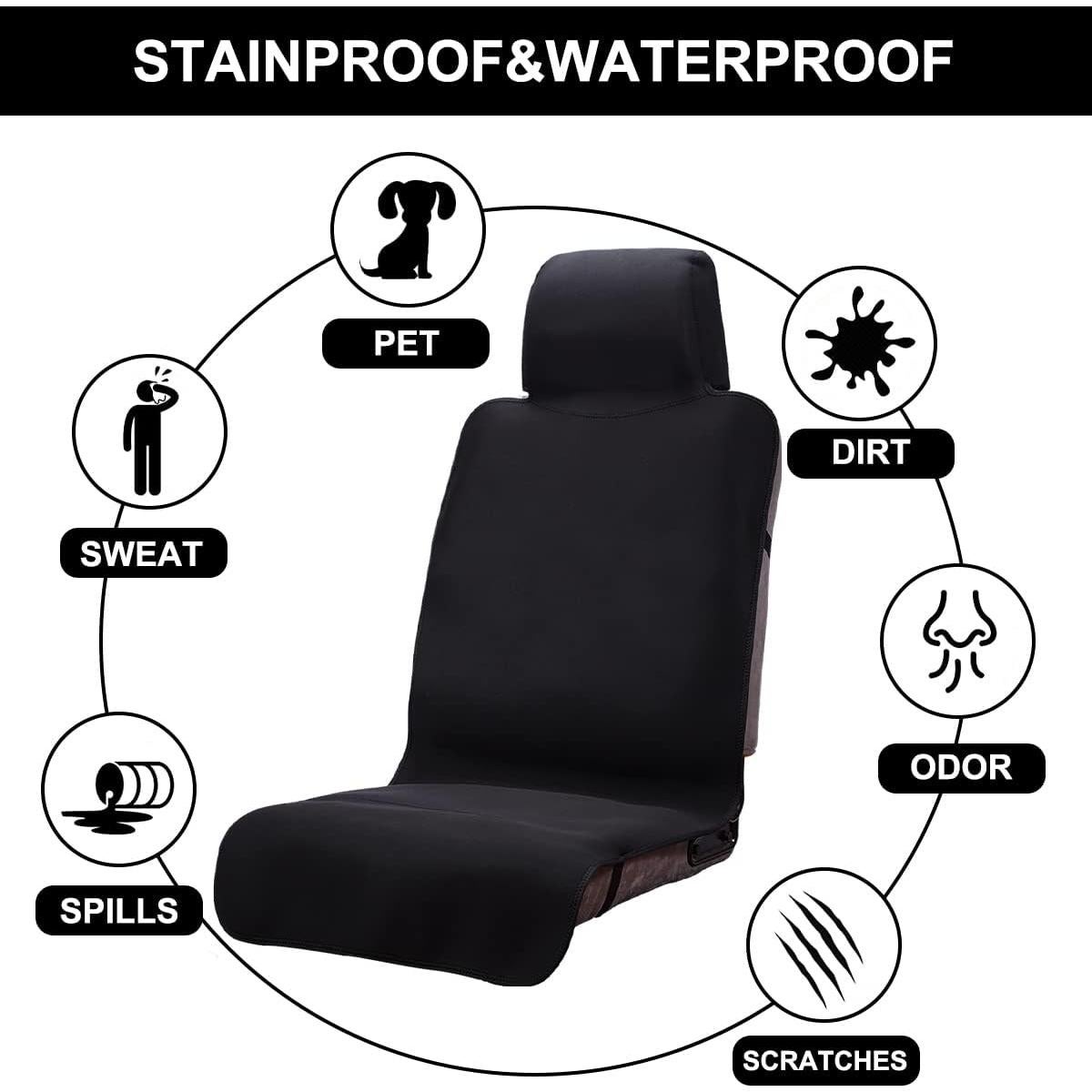 Funda de Asiento Impermeable Dreamania DRSP-002 Negra 2 Pcs
