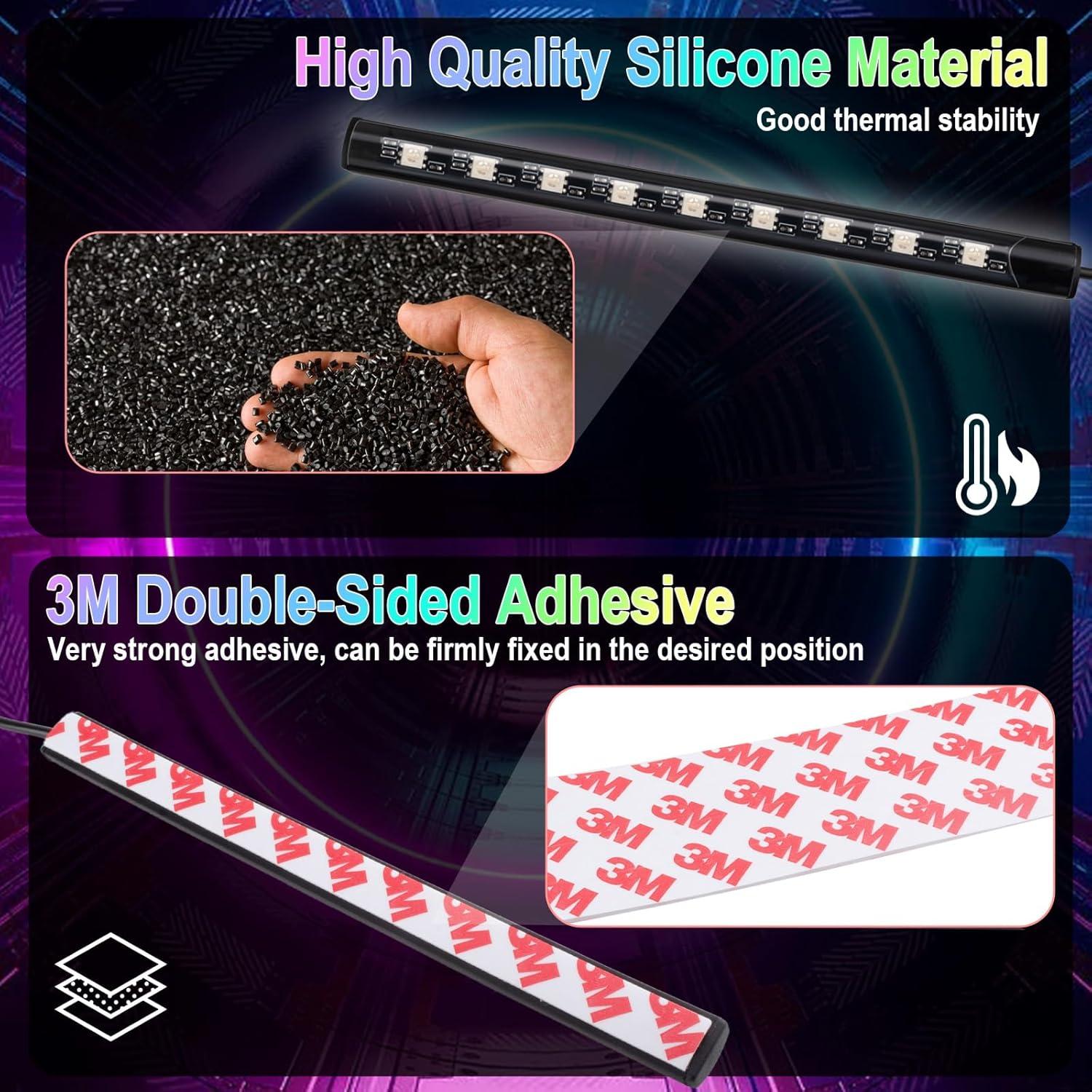 Luces LED de Interior para Coche BFXM, Tira USB Impermeable