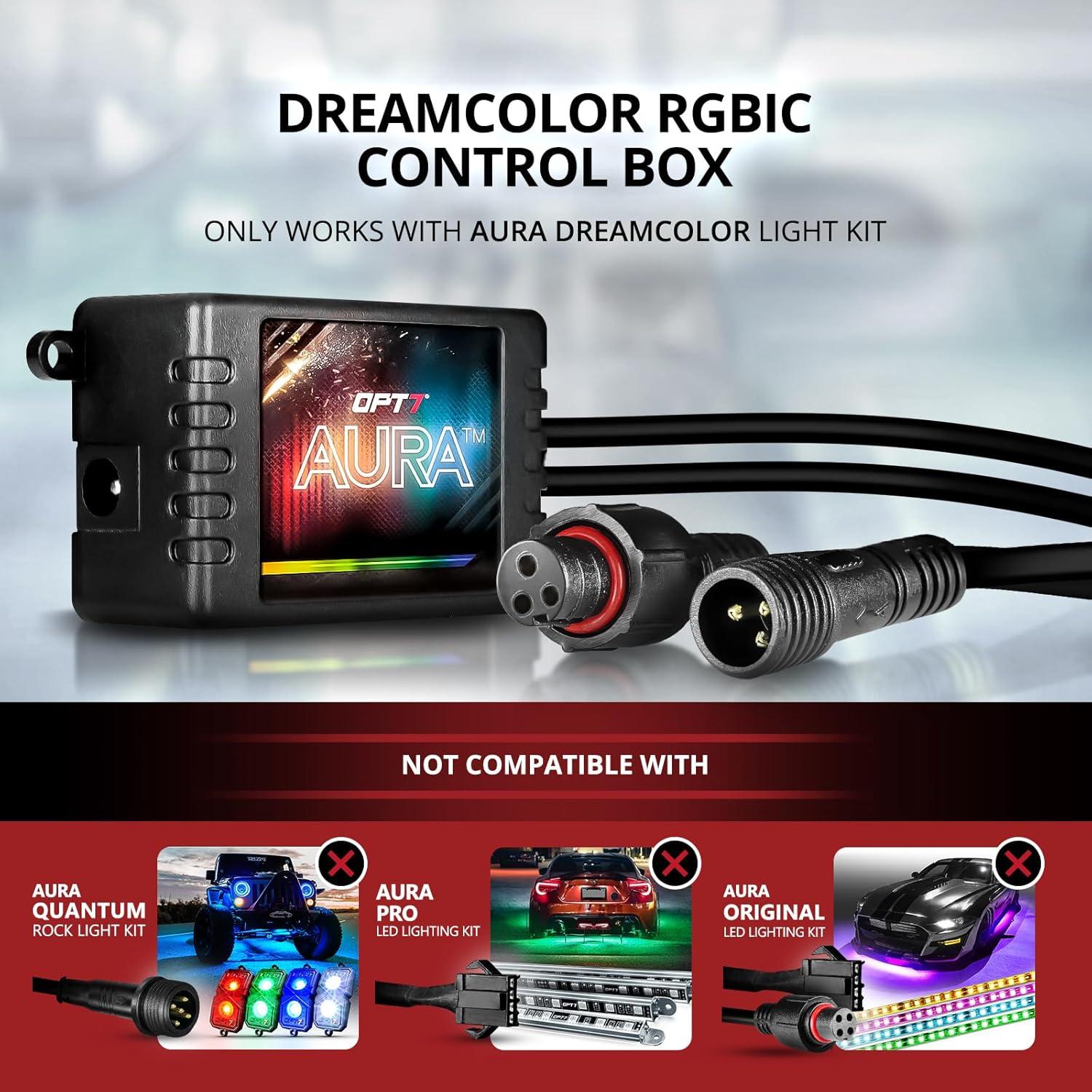 Tiras de Luz LED RGB-IC OPT7 AURA 4PC para Automóviles