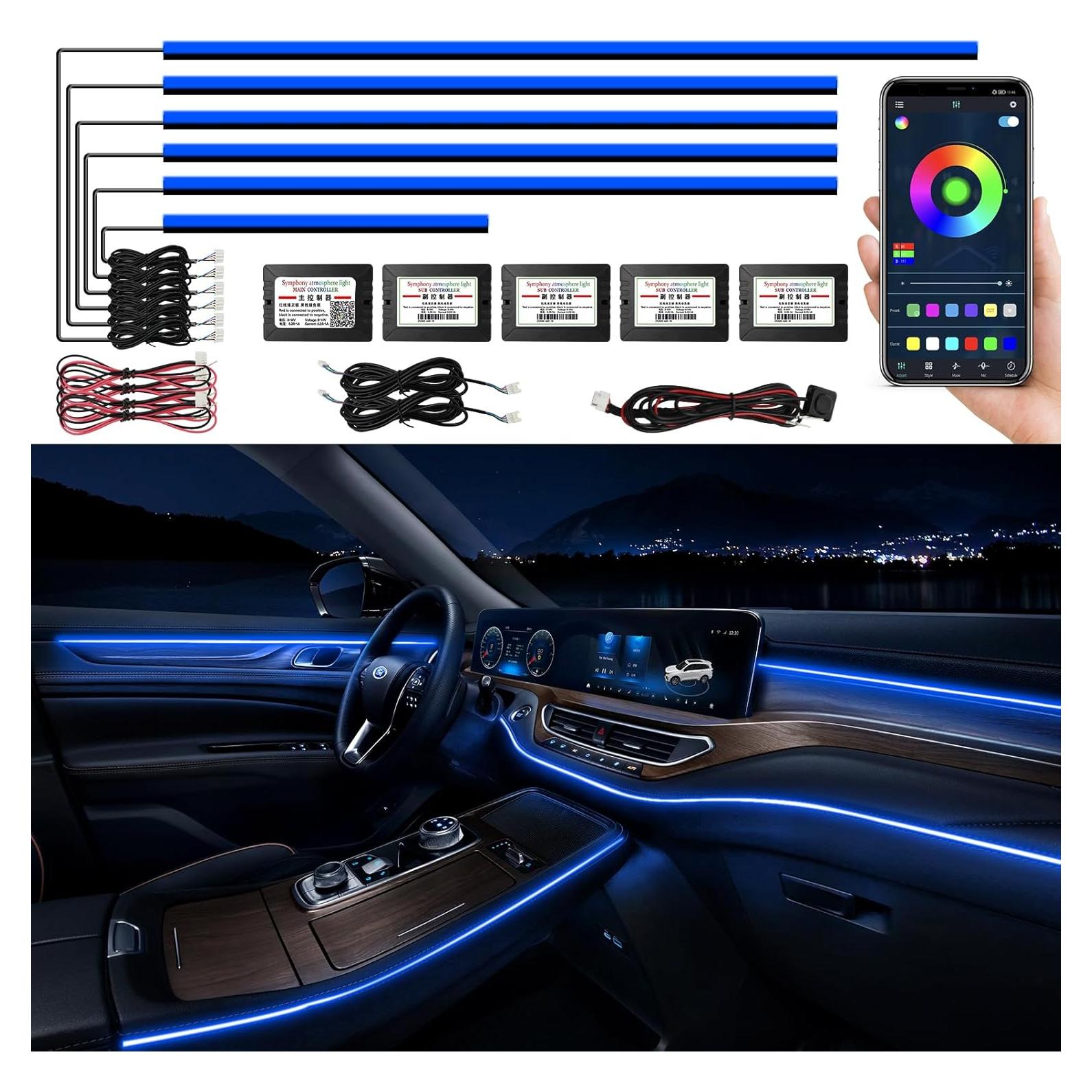 Tira de luz LED interior AMKI RGB 6 en 1 444.5 cm con APP