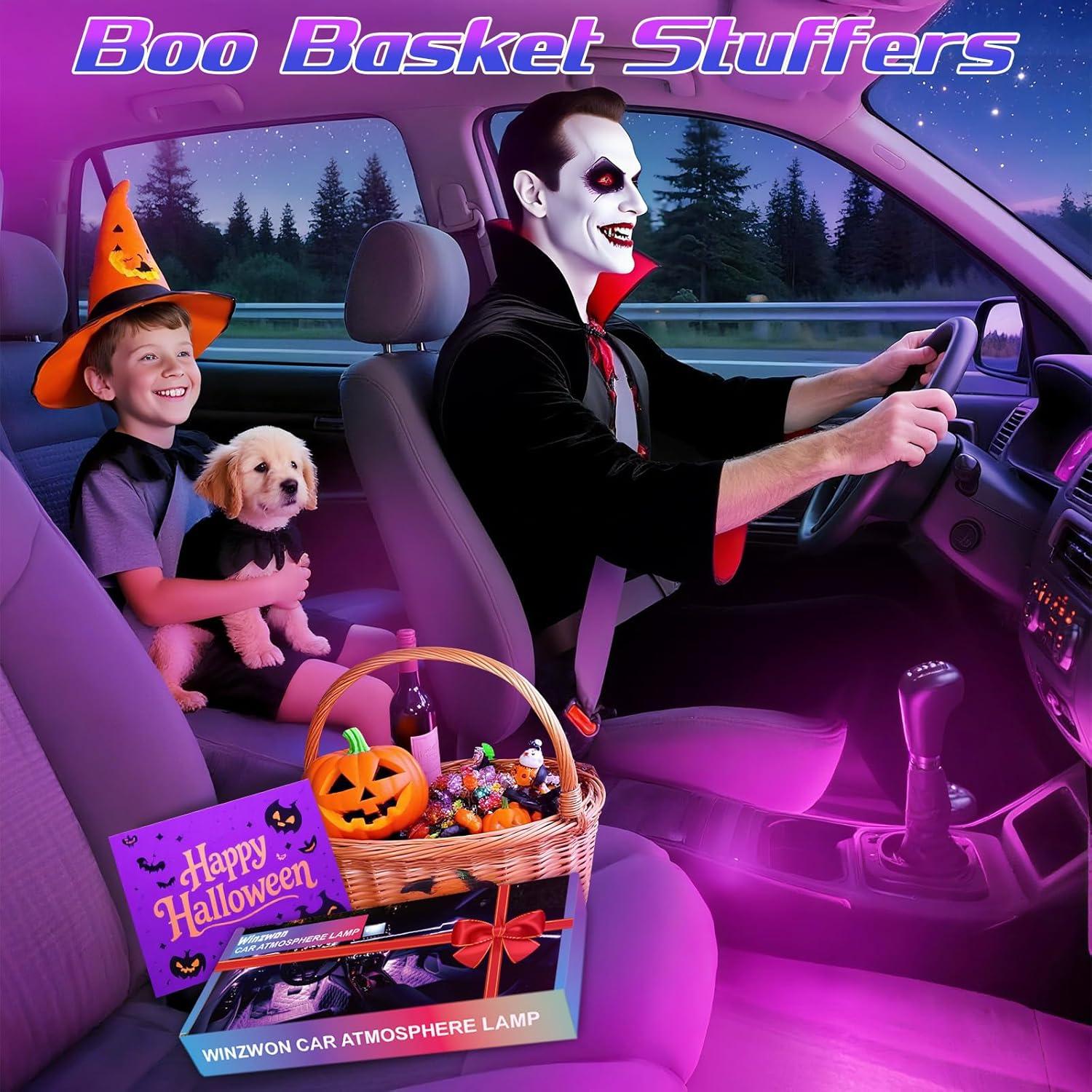 Luces LED Winzwon RGB para Coche Interior, Control APP 12V