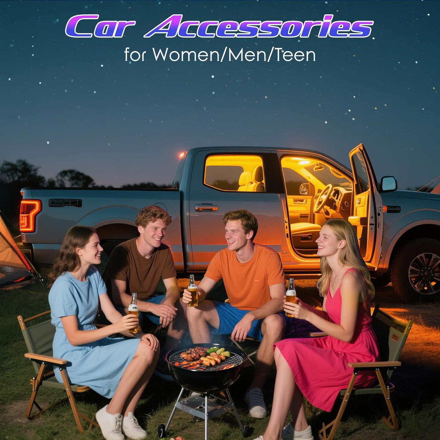 Luces LED Winzwon RGB para Coche Interior, Control APP 12V