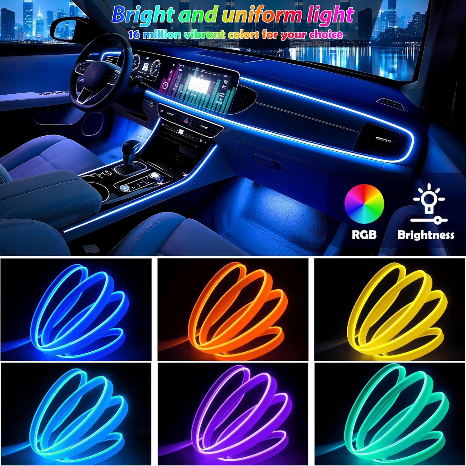 Luces LED interiores para coche Latamil FWD2 RGB 2 en 1