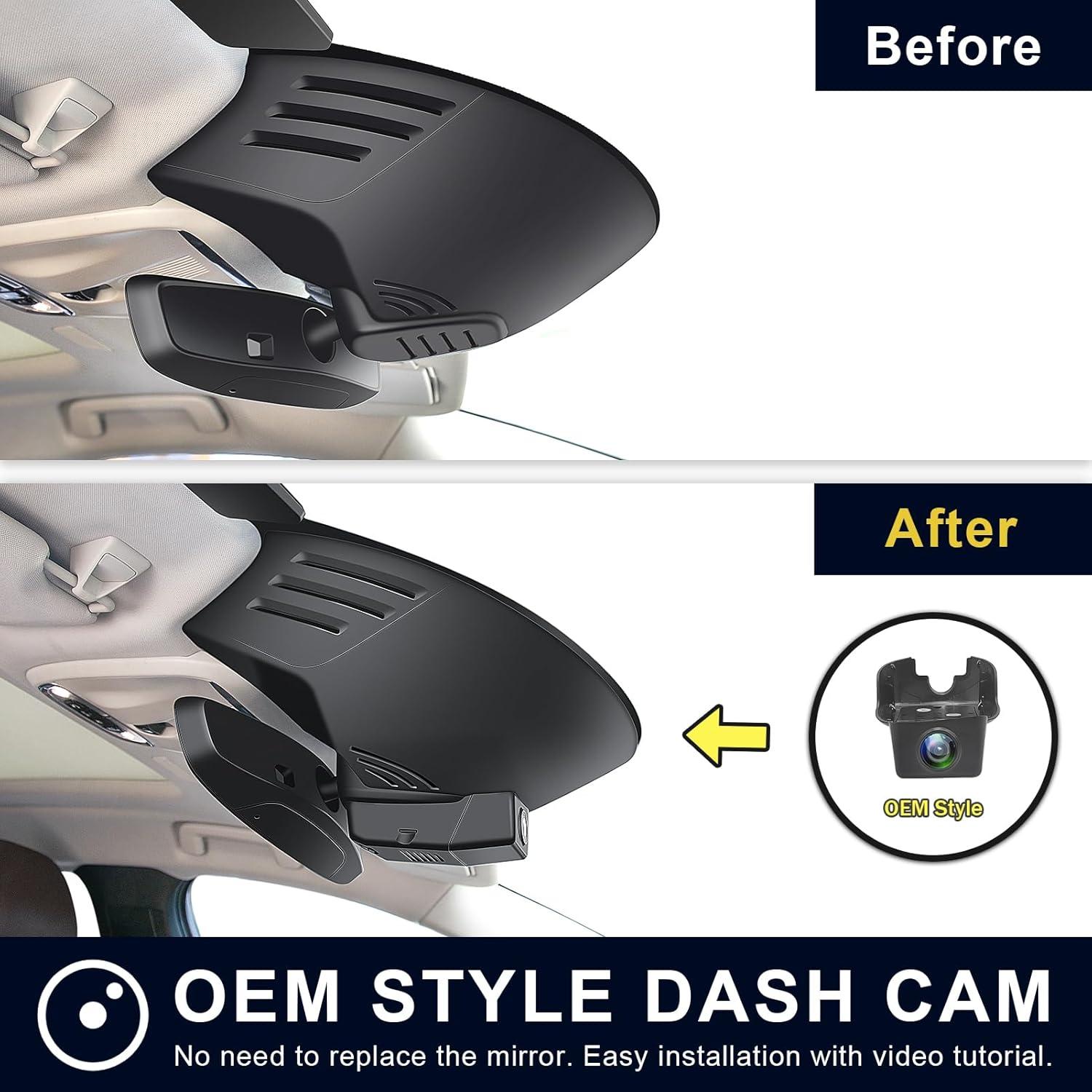 Cámara Dash 4K Delantera y 1080P Trasera Mangoal XC60 2018-2021