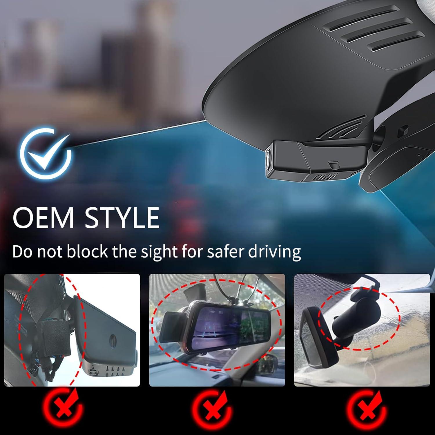 Cámara Dash 4K Delantera y 1080P Trasera Mangoal XC60 2018-2021