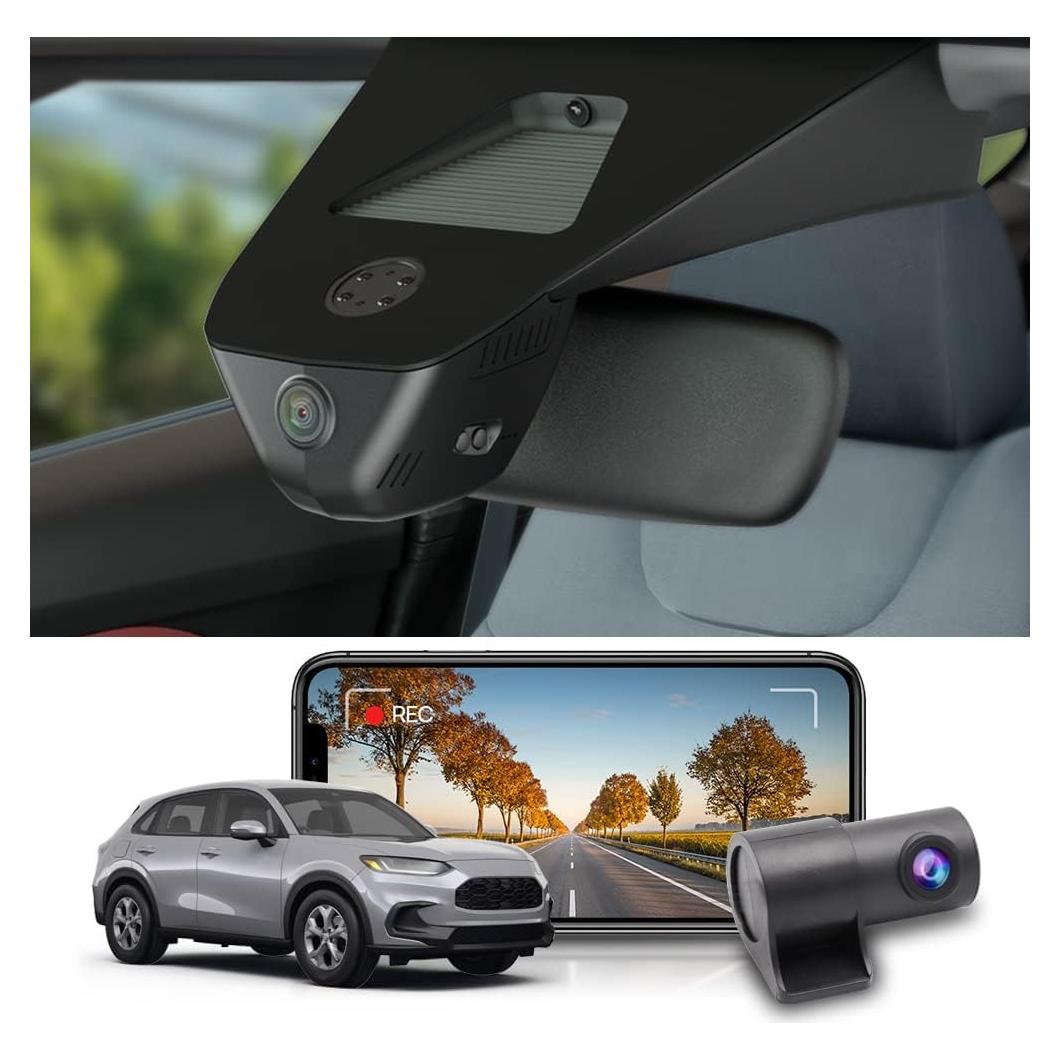 Cámara de Salpicadero Fitcamx 4K Delantera + 1080P Trasera para Honda HR-V 2023-2025