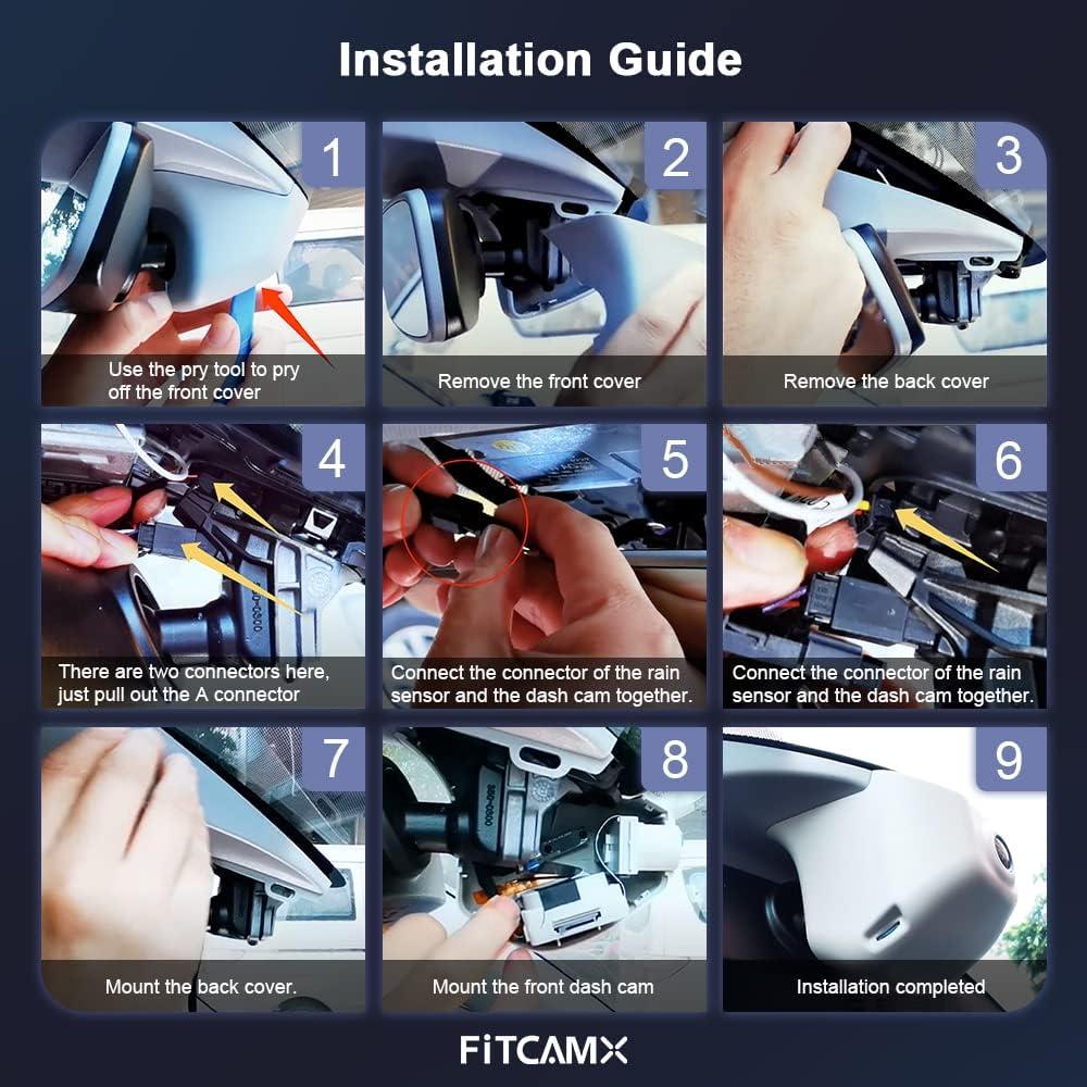 Cámara de Salpicadero Fitcamx 4K Frontal + 1080P Trasera para Volkswagen Atlas 2018-2025