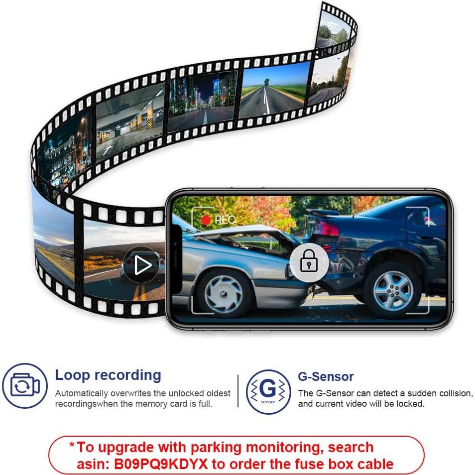 Cámara de Salpicadero Fitcamx 4K Frontal + 1080P Trasera para Acura MDX 2022-2024