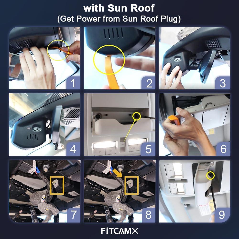 Cámara de Salpicadero Fitcamx HD2-6607 4K+1080P para Mazda CX-50