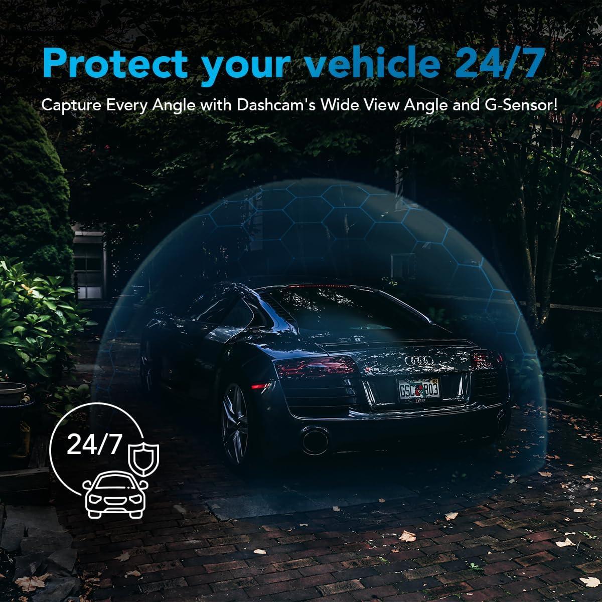 Cámara de Tablero 4K AutoSky ADC-888 + Trasera 1080P | GPS, WiFi, G-Sensor, 64GB