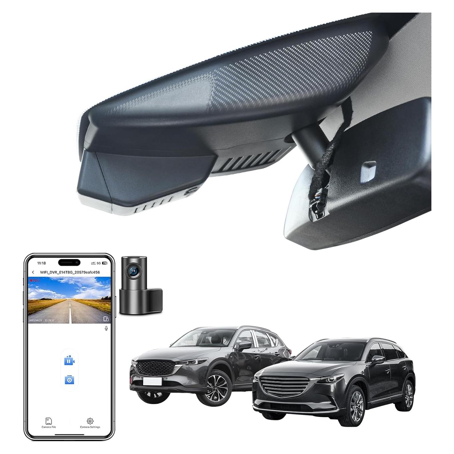 Cámara Dash 4K Delantera y 1080P Trasera Mangoal para Mazda