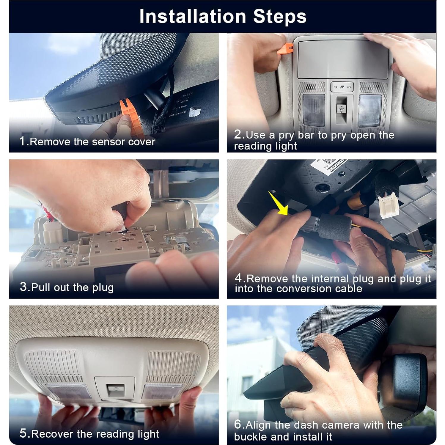 Cámara Dash 4K Delantera y 1080P Trasera Mangoal para Mazda