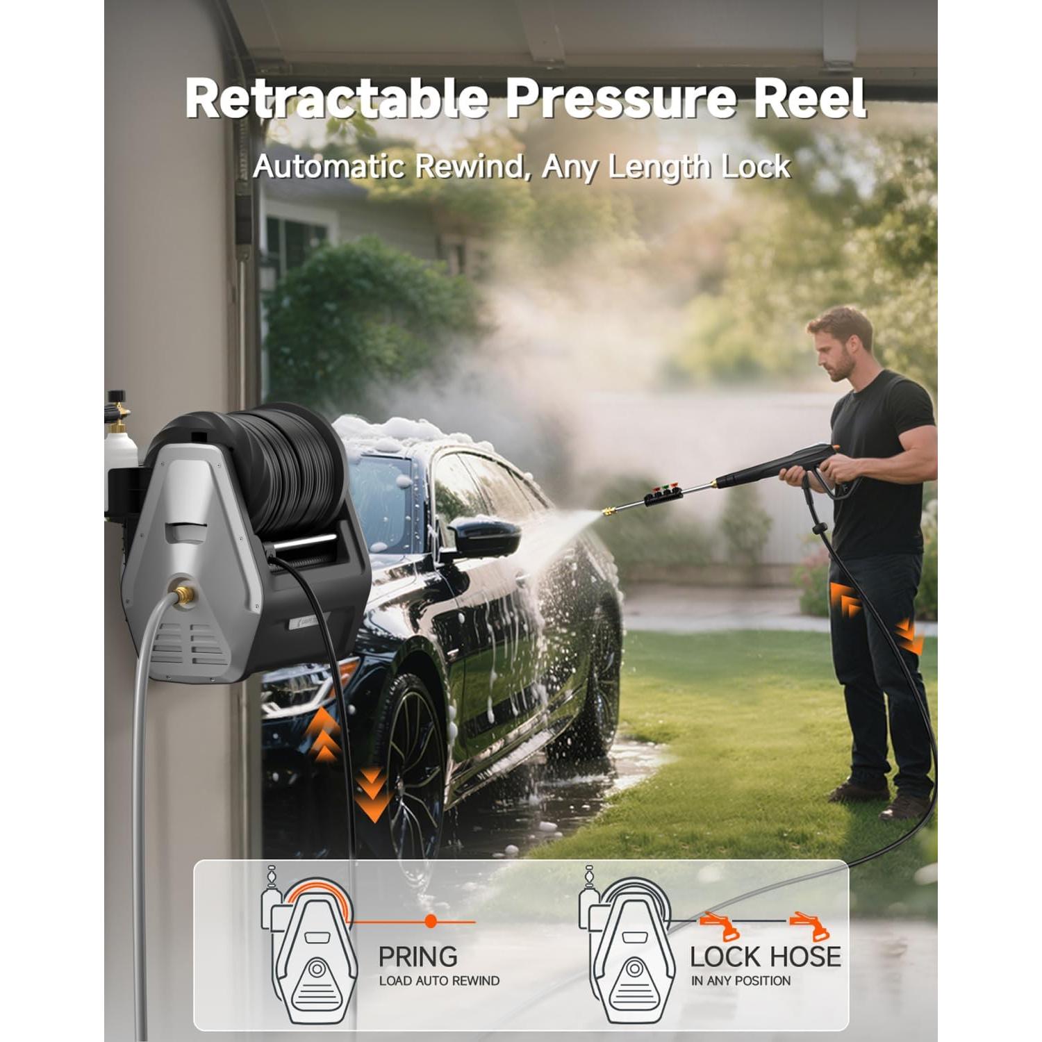 Lavadora a Presión Giraffe Tools G30 1800W 2900 PSI 30.48m