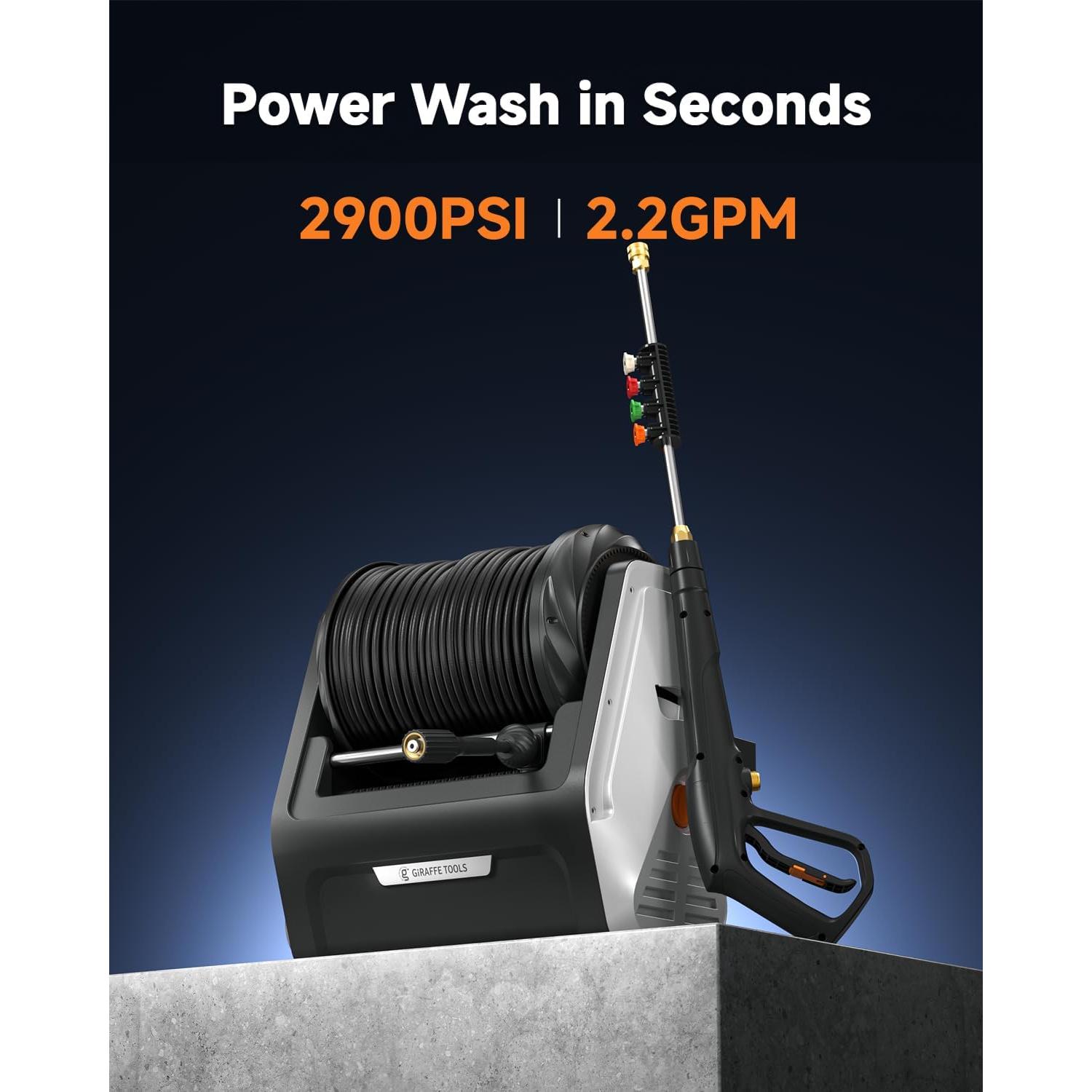 Lavadora a Presión Giraffe Tools G30 1800W 2900 PSI 30.48m