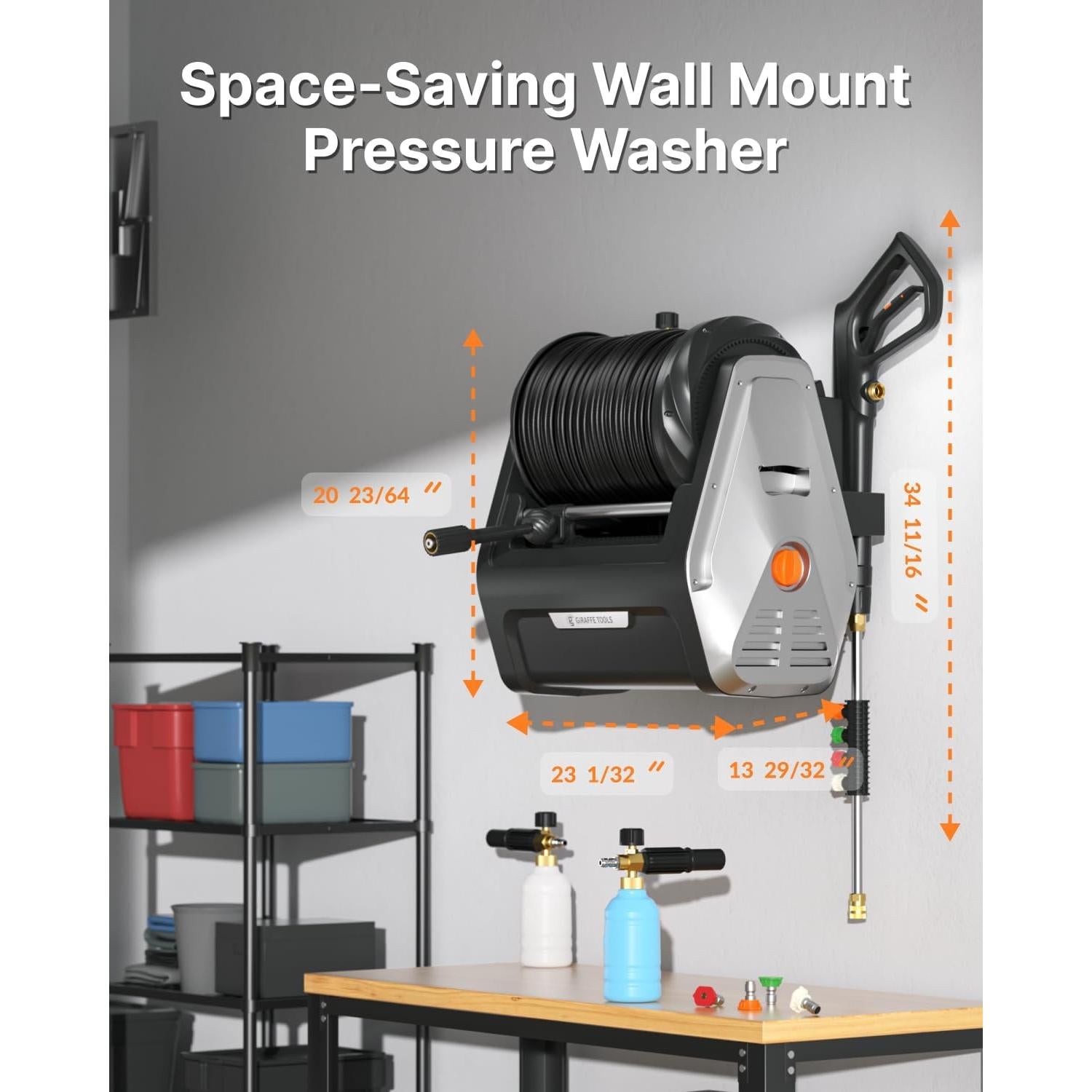 Lavadora a Presión Giraffe Tools G30 1800W 2900 PSI 30.48m