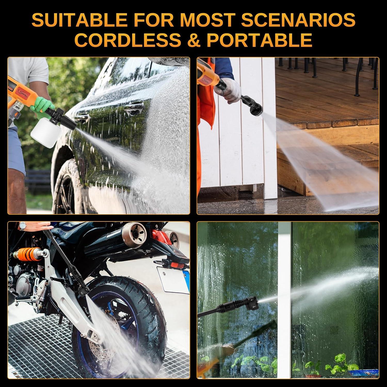 Lavadora a Presión Inalámbrica This Hill 1060 PSI 10.6 LPM