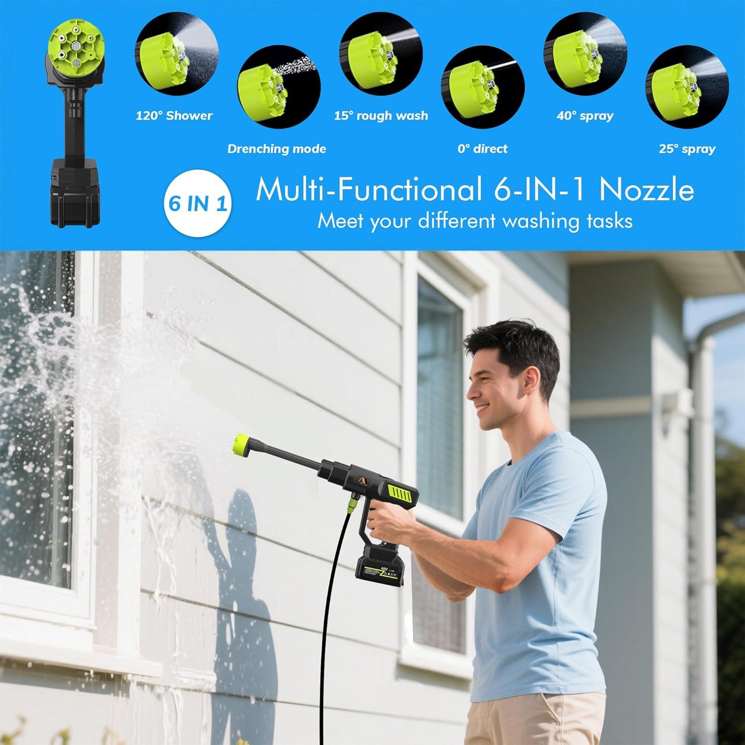 Lavadora a Presión Inalámbrica MR Bryant XU 990 PSI Batería 4Ah