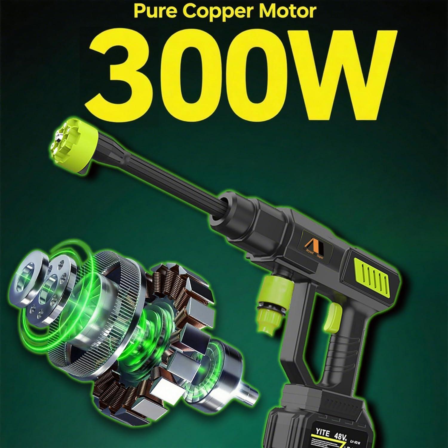 Lavadora a Presión Inalámbrica MR Bryant XU 990 PSI Batería 4Ah