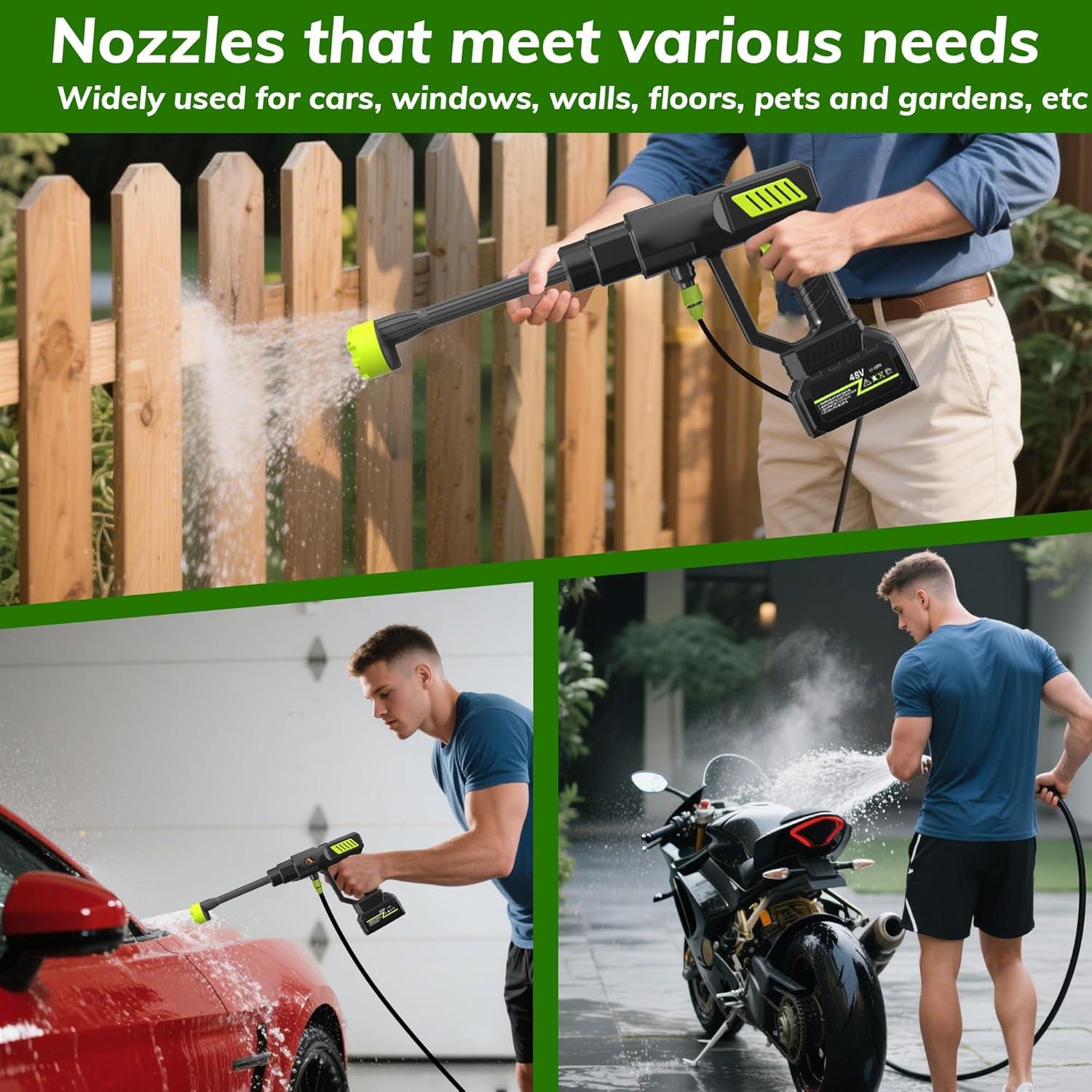 Lavadora a Presión Inalámbrica MR Bryant XU 990 PSI Batería 4Ah