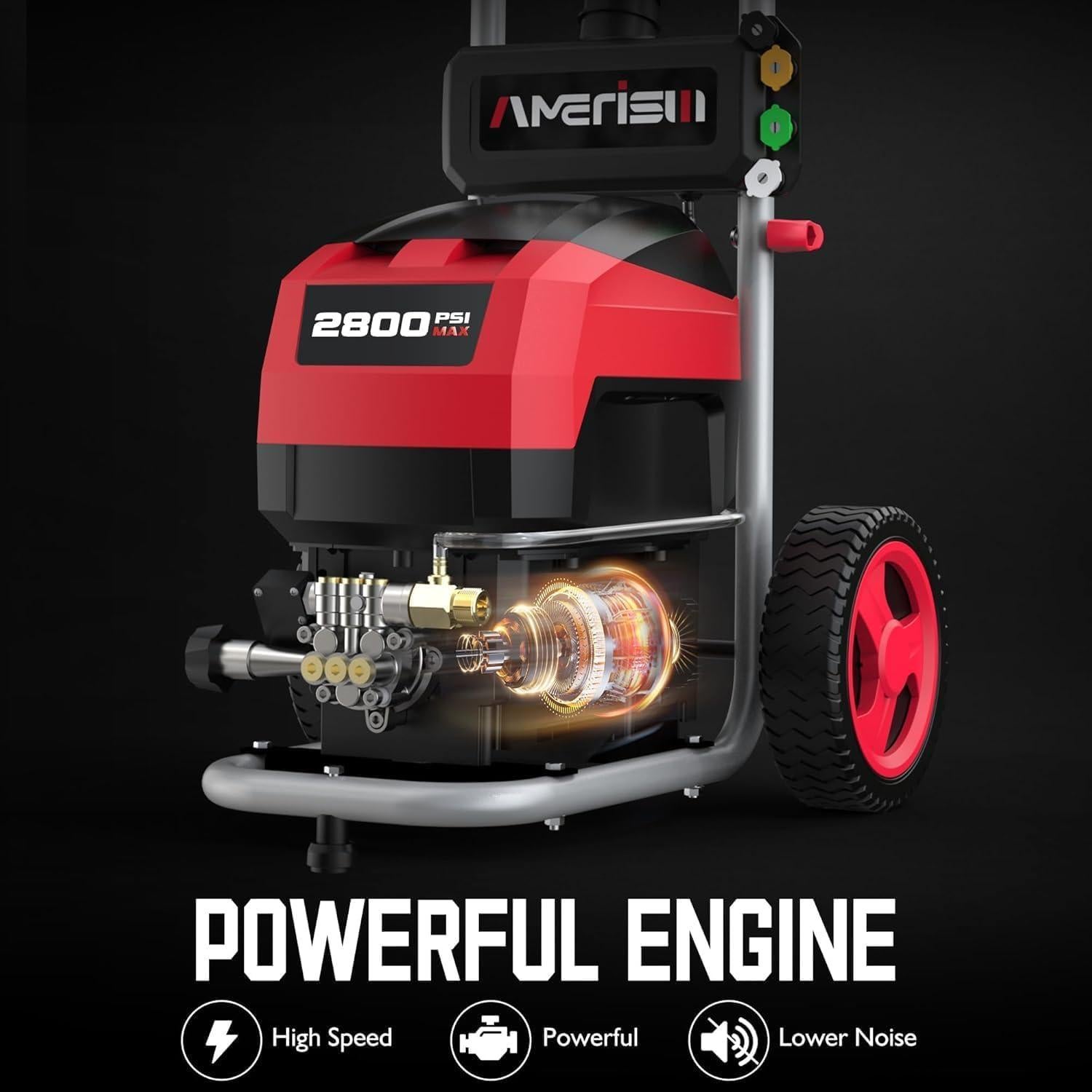 Lavadora a Presión Eléctrica AMERISUN 2800 PSI 2.0 GPM