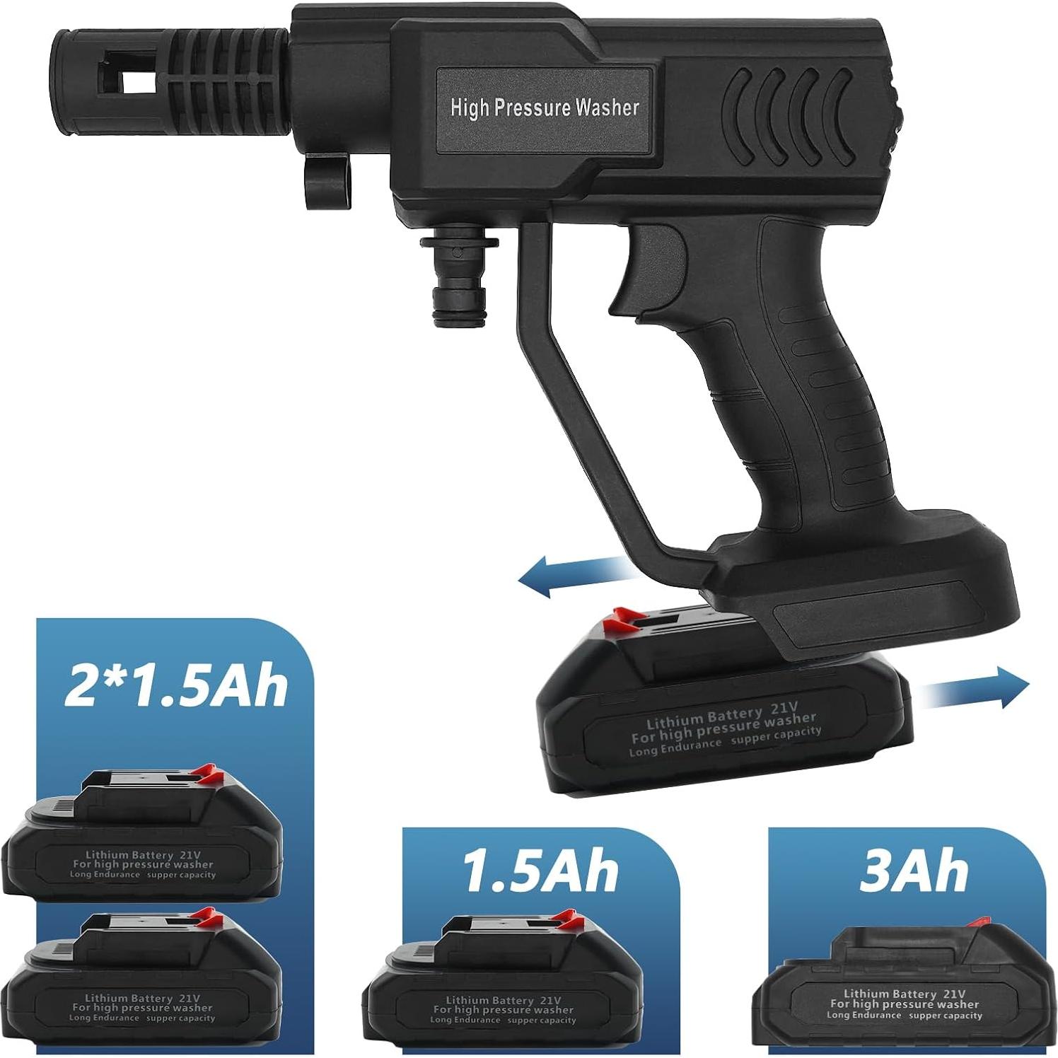 Limpiadora a Presión Inalámbrica DERASL 21V 652 PSI 5m