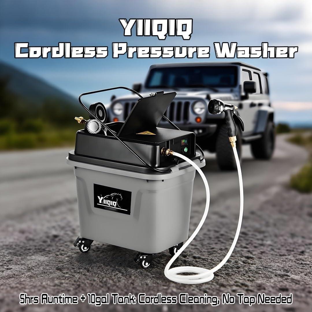 Lavadora de Presión Inalámbrica YIIQIQ 10 Galones 330 PSI